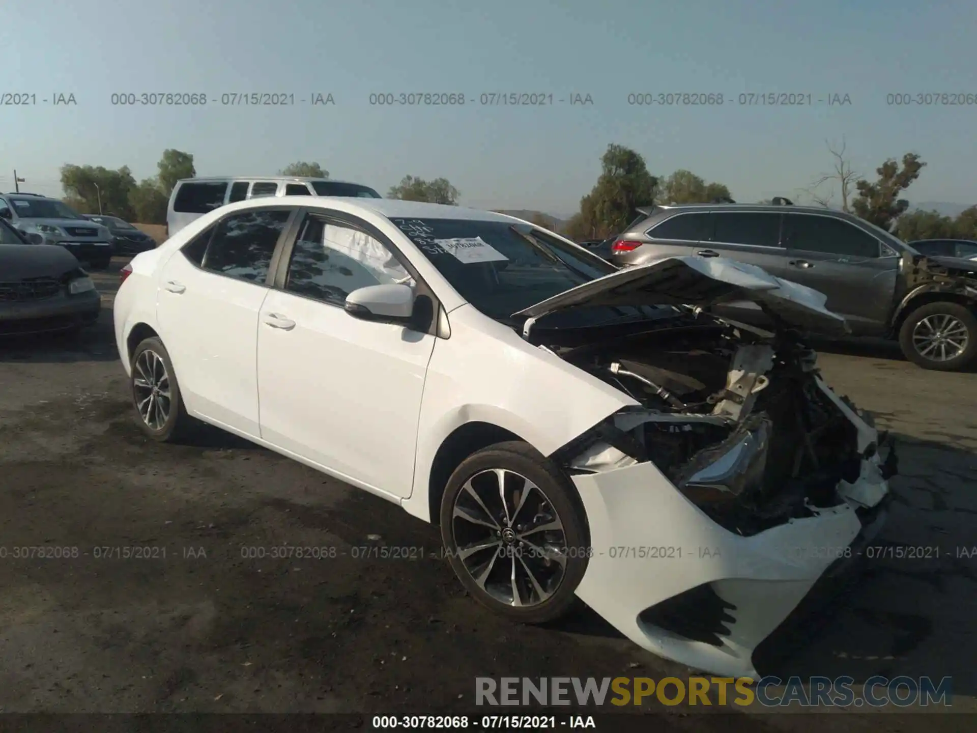 1 Photograph of a damaged car 5YFBURHE5KP918353 TOYOTA COROLLA 2019