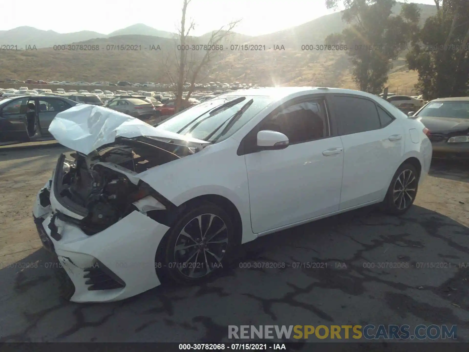 2 Photograph of a damaged car 5YFBURHE5KP918353 TOYOTA COROLLA 2019