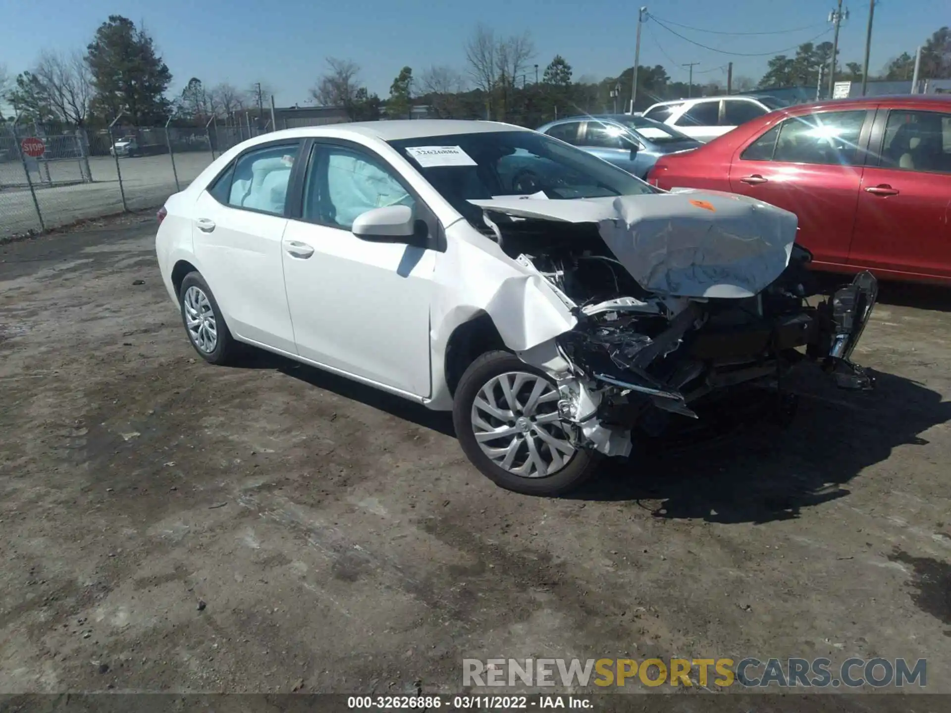 1 Photograph of a damaged car 5YFBURHE5KP918367 TOYOTA COROLLA 2019