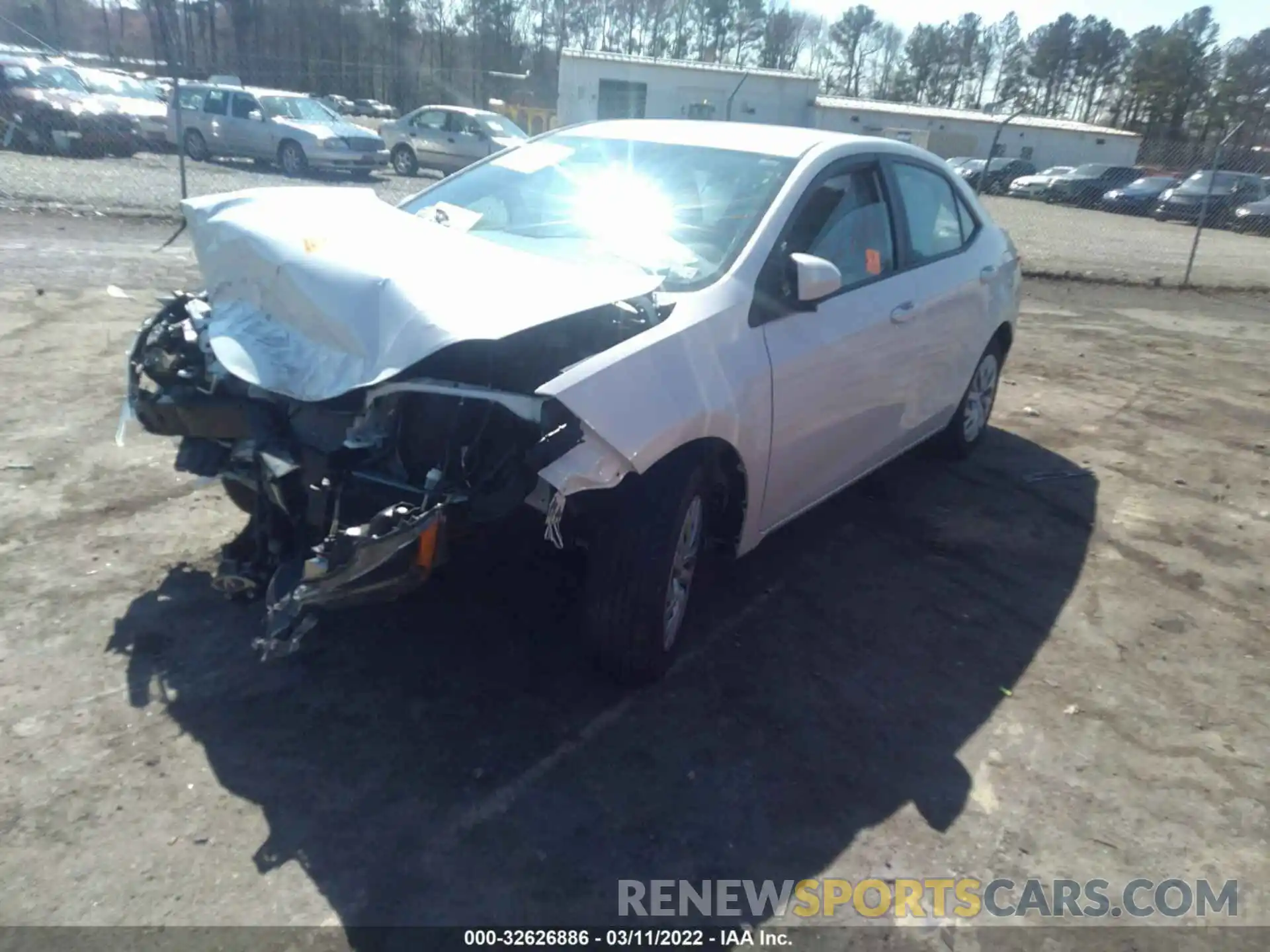 2 Photograph of a damaged car 5YFBURHE5KP918367 TOYOTA COROLLA 2019