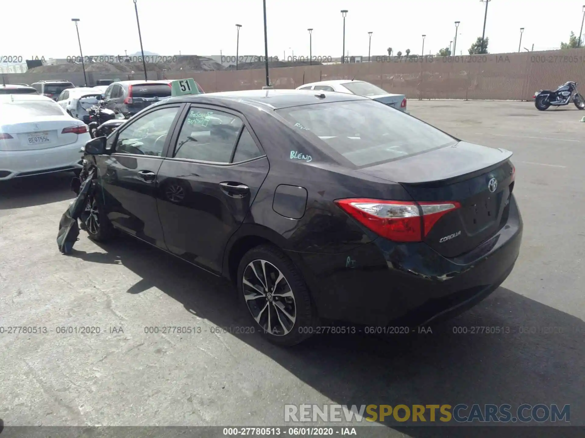 3 Photograph of a damaged car 5YFBURHE5KP918983 TOYOTA COROLLA 2019