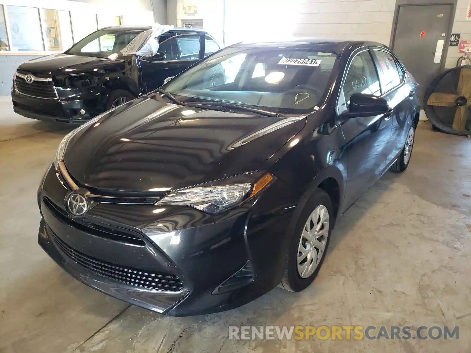 2 Photograph of a damaged car 5YFBURHE5KP919244 TOYOTA COROLLA 2019