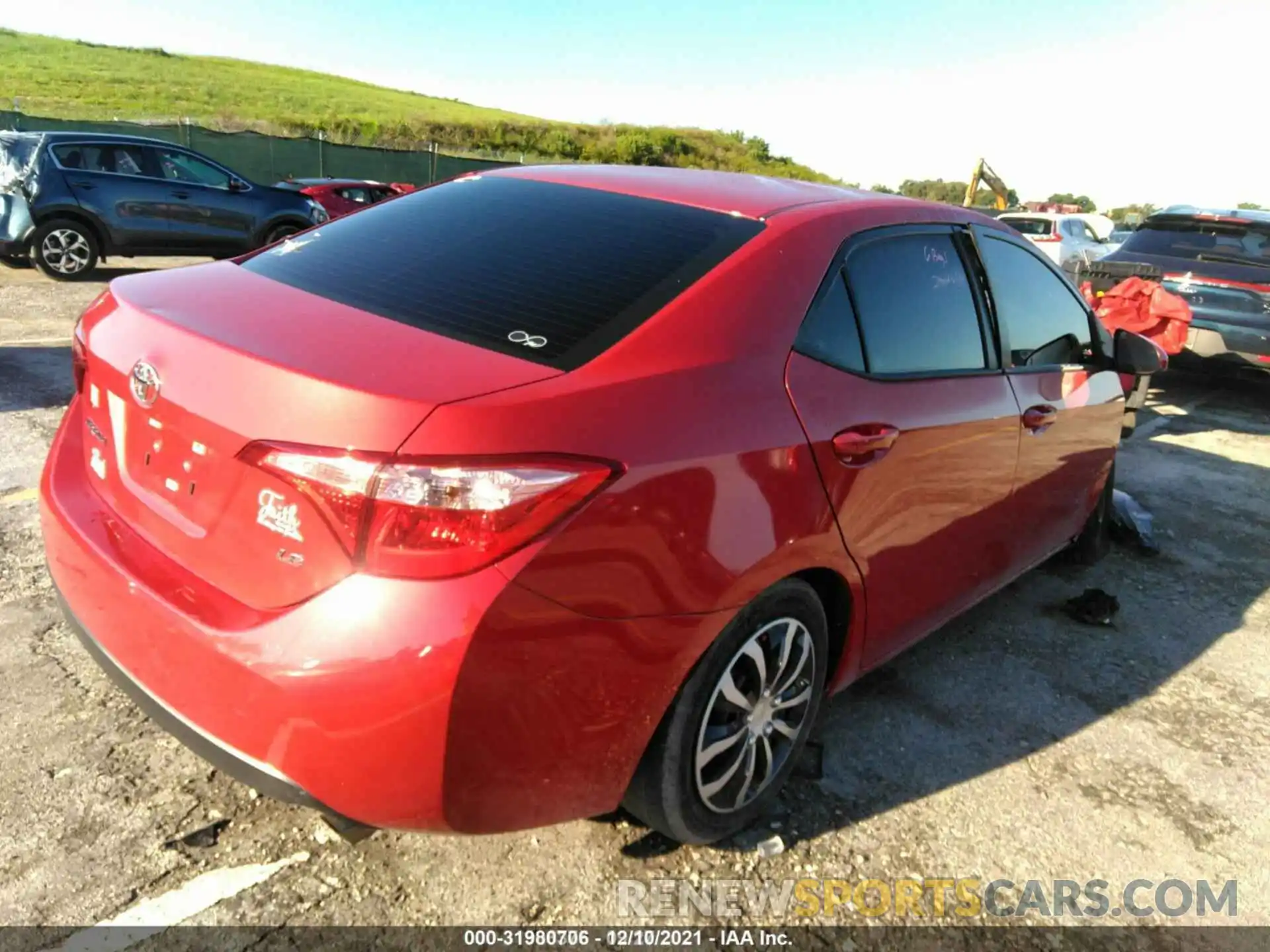 4 Photograph of a damaged car 5YFBURHE5KP919423 TOYOTA COROLLA 2019