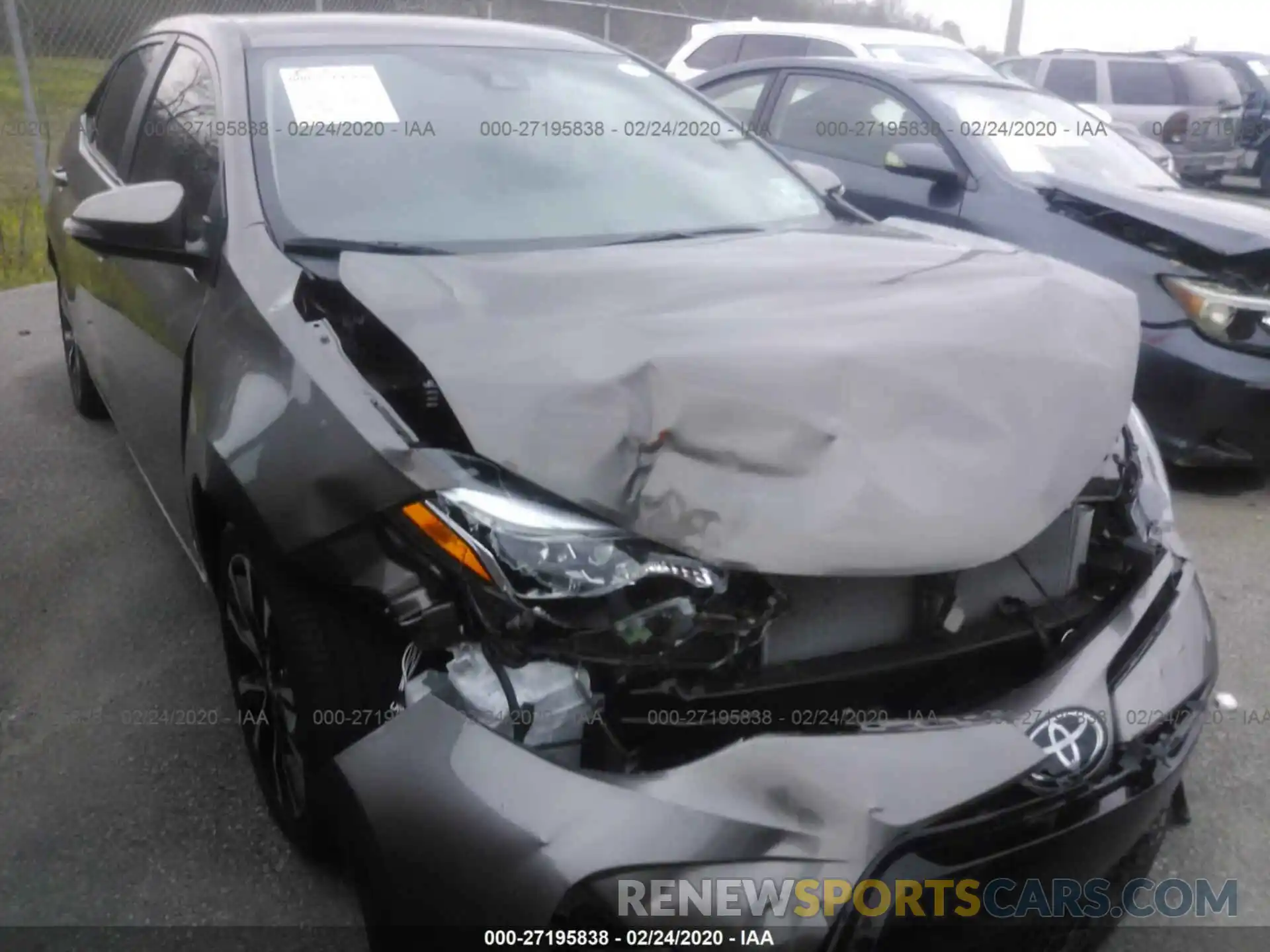 1 Photograph of a damaged car 5YFBURHE5KP919521 TOYOTA COROLLA 2019