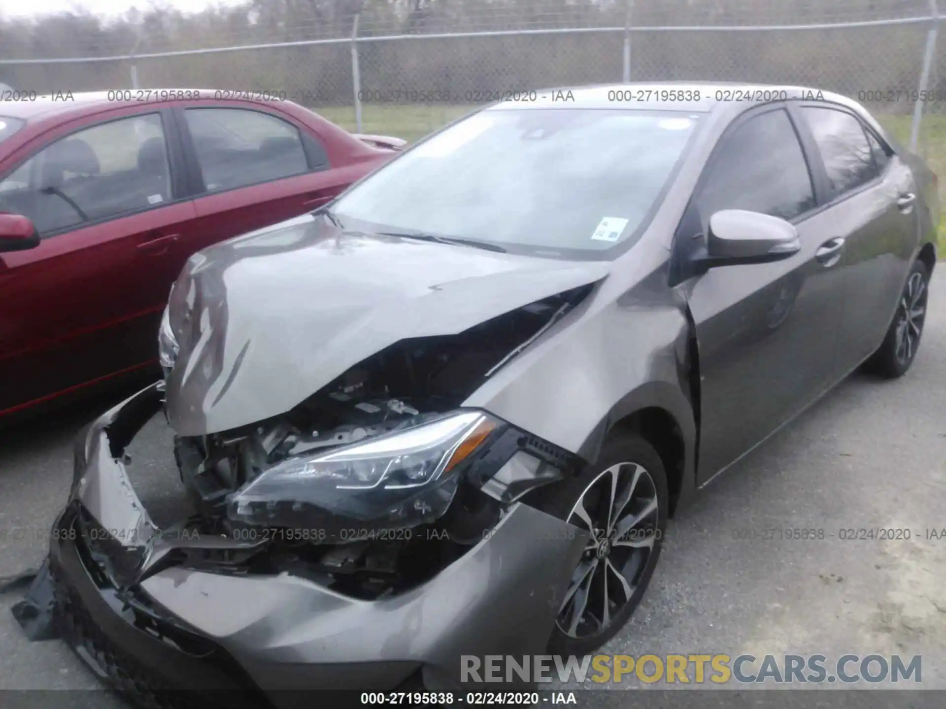 2 Photograph of a damaged car 5YFBURHE5KP919521 TOYOTA COROLLA 2019