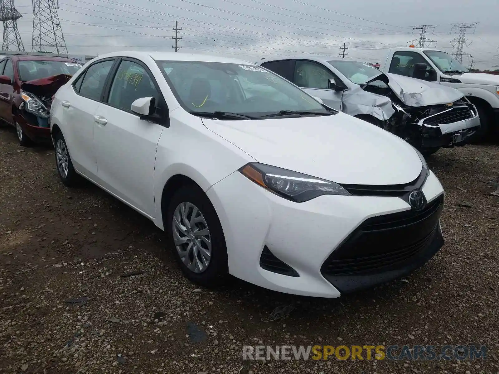 1 Photograph of a damaged car 5YFBURHE5KP920023 TOYOTA COROLLA 2019