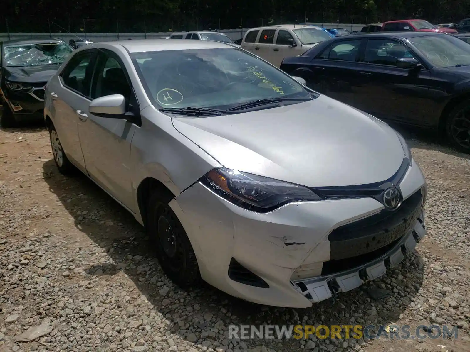 1 Photograph of a damaged car 5YFBURHE5KP920040 TOYOTA COROLLA 2019