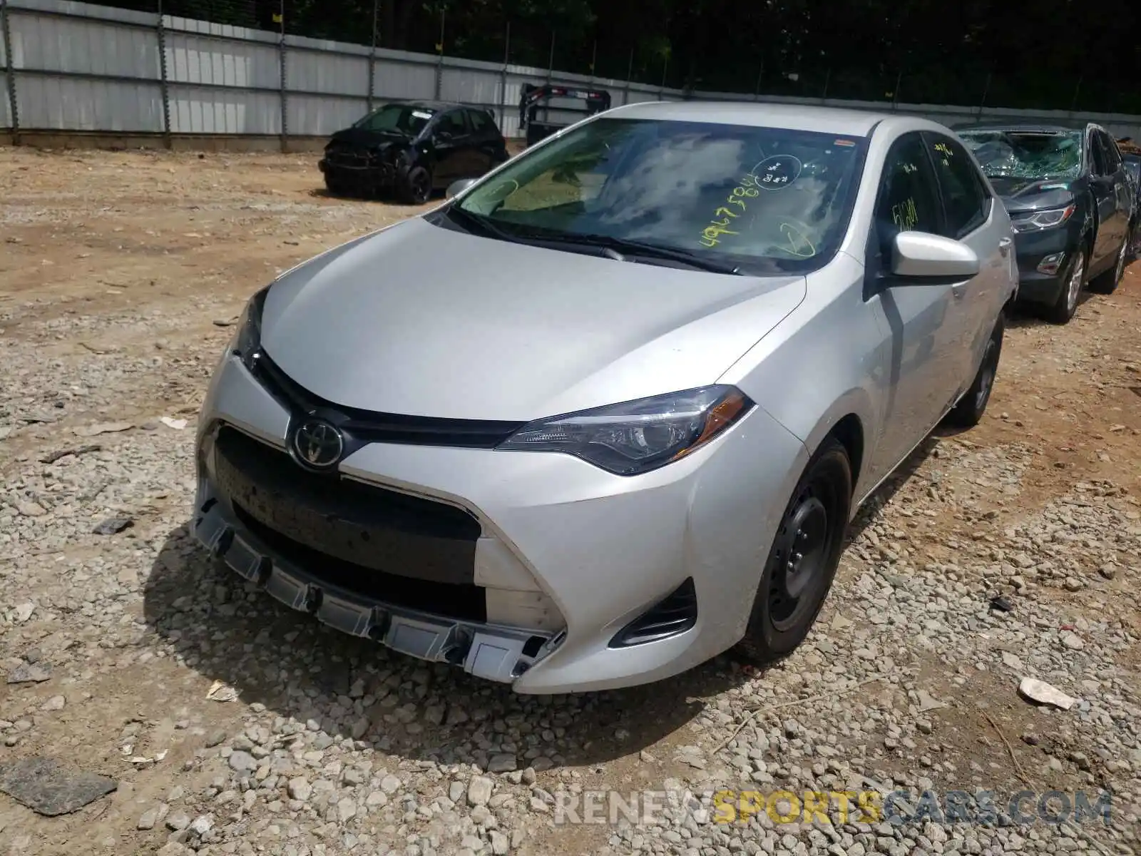 2 Photograph of a damaged car 5YFBURHE5KP920040 TOYOTA COROLLA 2019