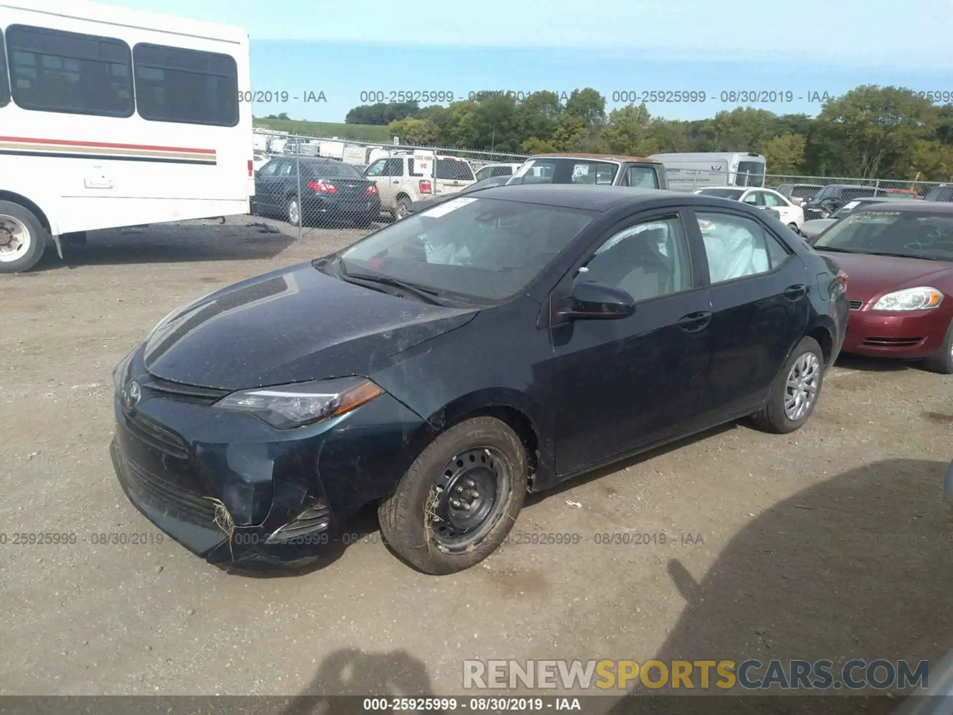 2 Photograph of a damaged car 5YFBURHE5KP920412 TOYOTA COROLLA 2019