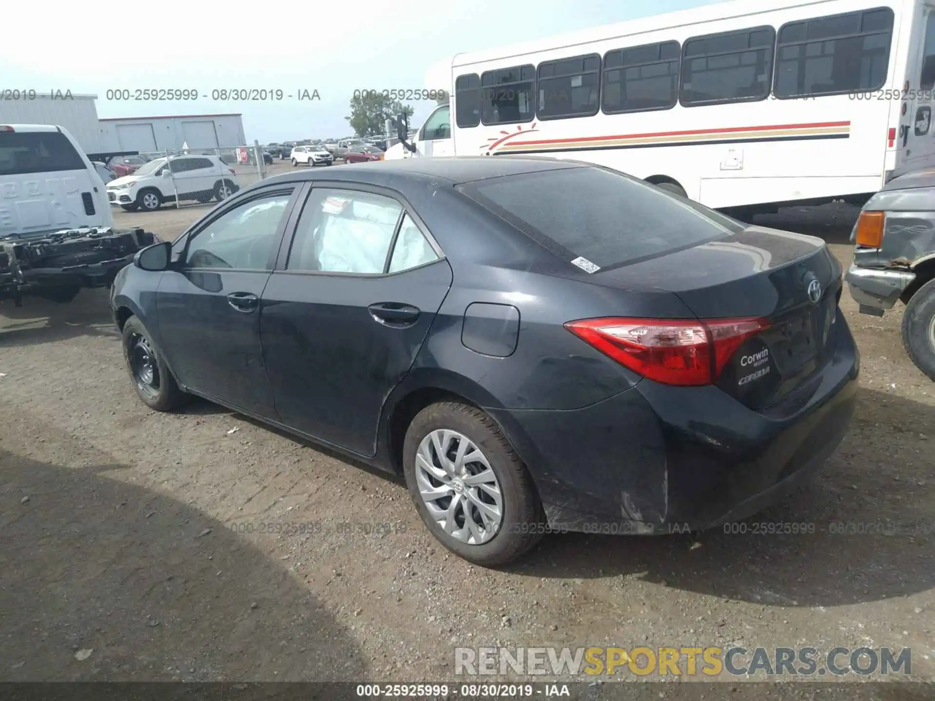 3 Photograph of a damaged car 5YFBURHE5KP920412 TOYOTA COROLLA 2019