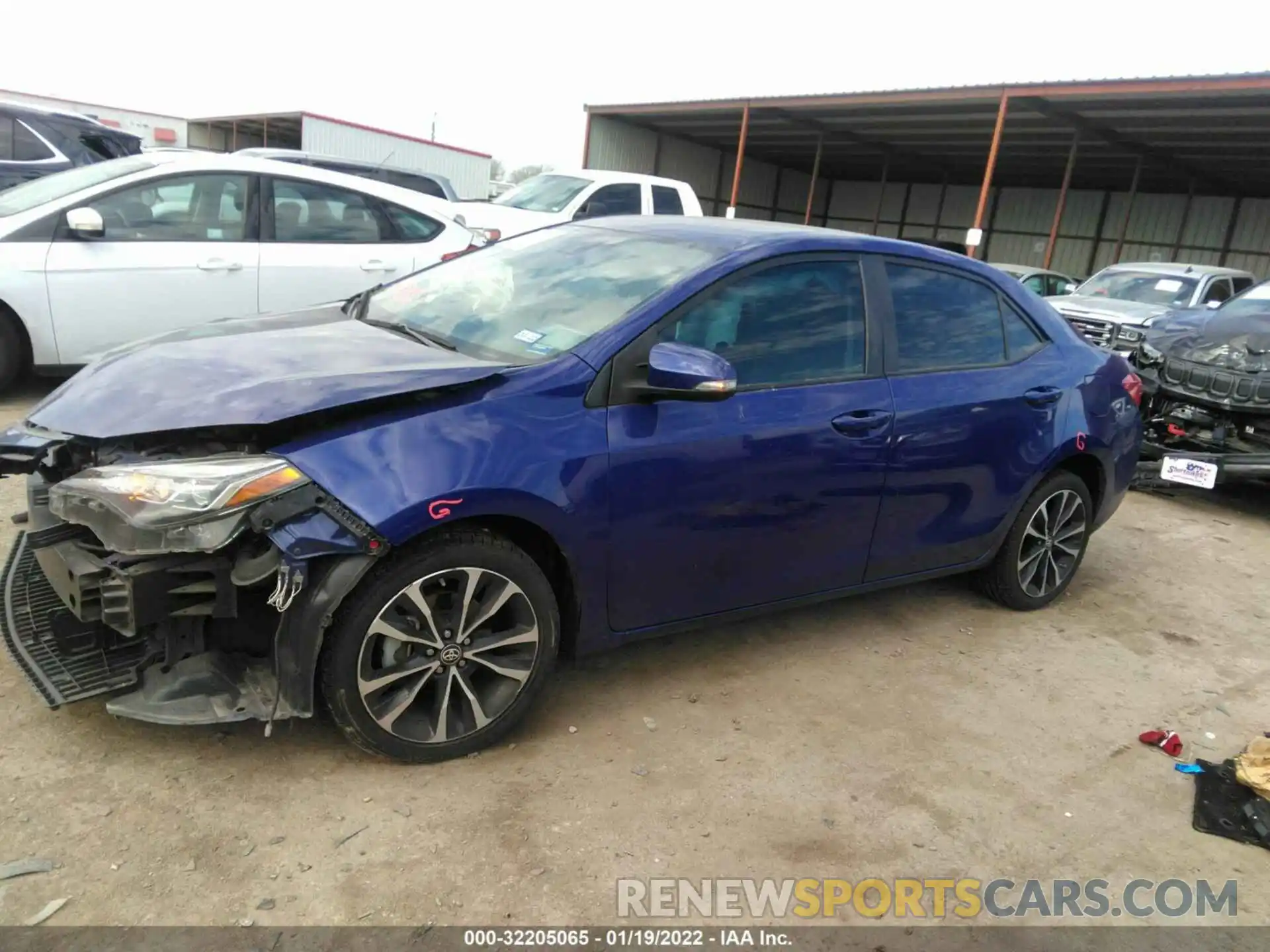 2 Photograph of a damaged car 5YFBURHE5KP920474 TOYOTA COROLLA 2019