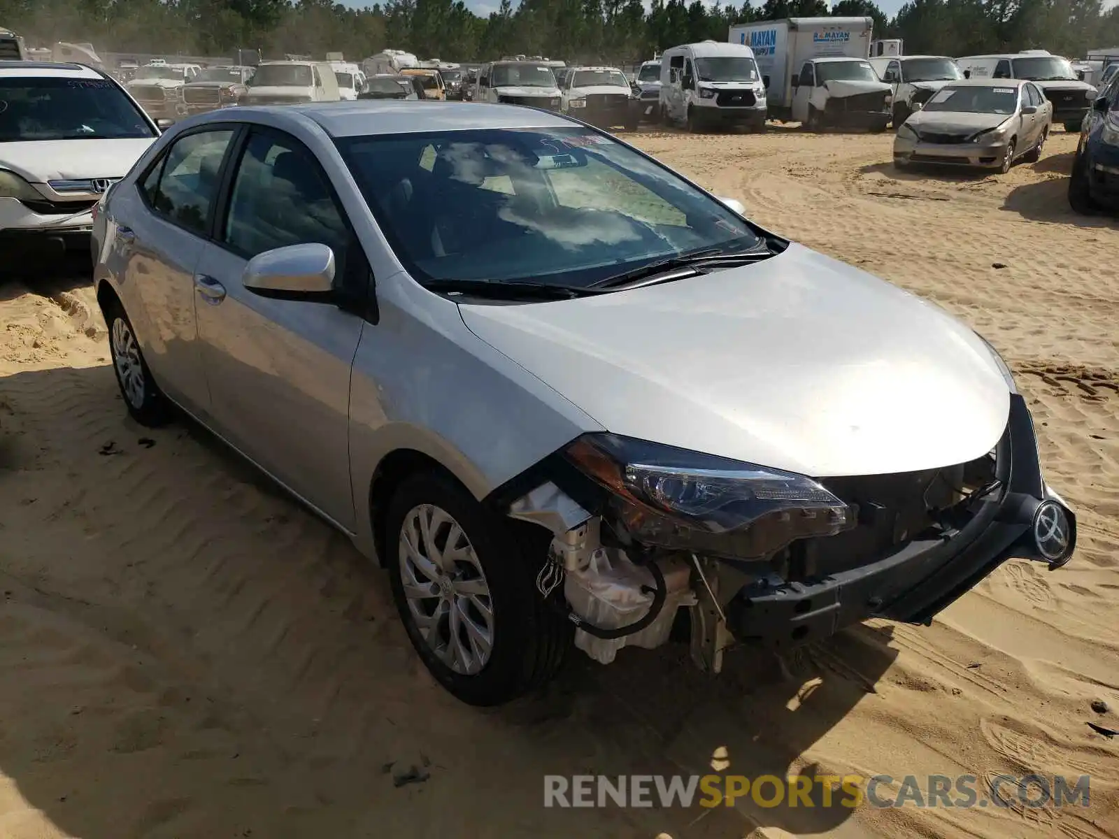 1 Photograph of a damaged car 5YFBURHE5KP920765 TOYOTA COROLLA 2019