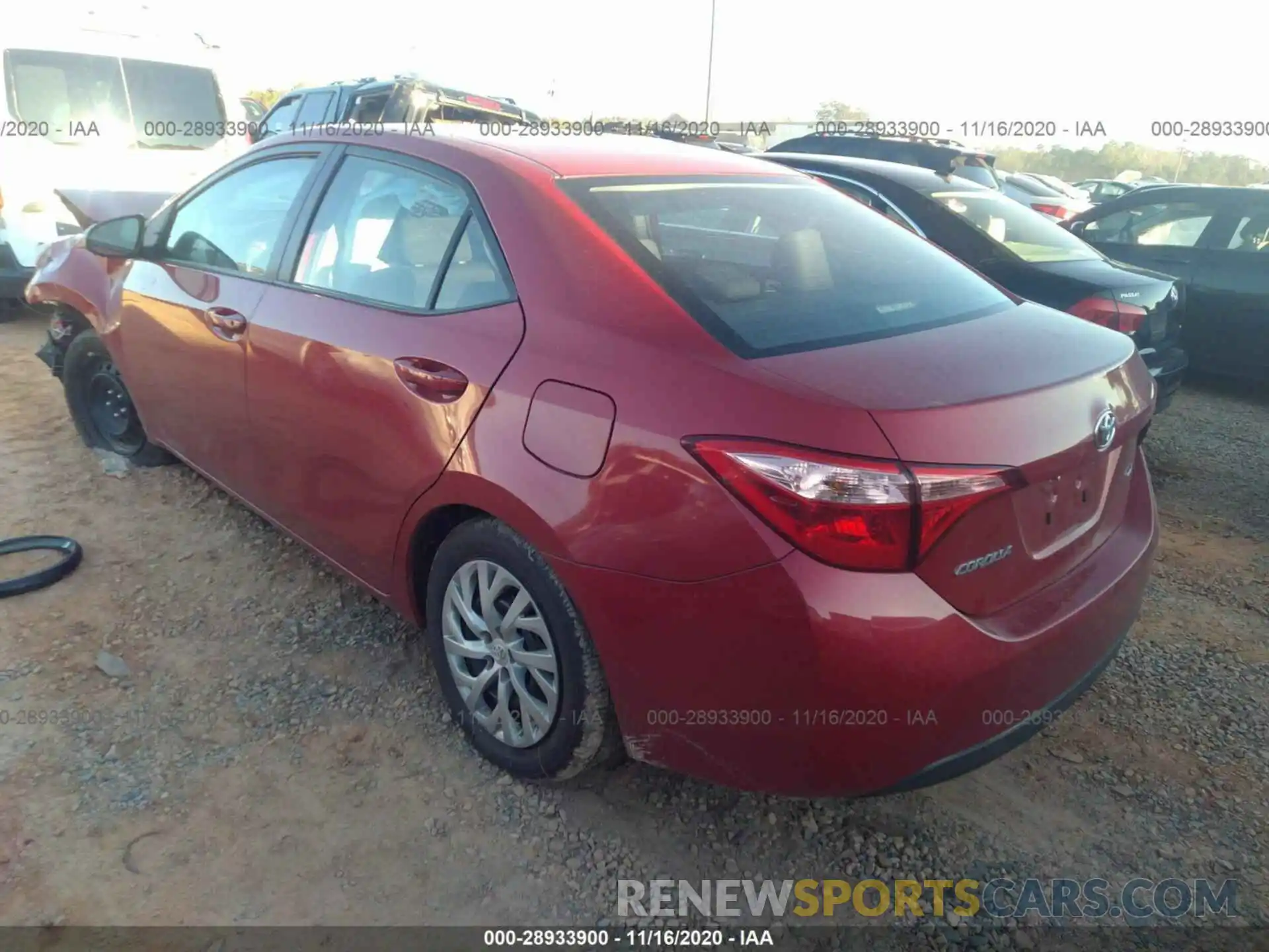 3 Photograph of a damaged car 5YFBURHE5KP921186 TOYOTA COROLLA 2019