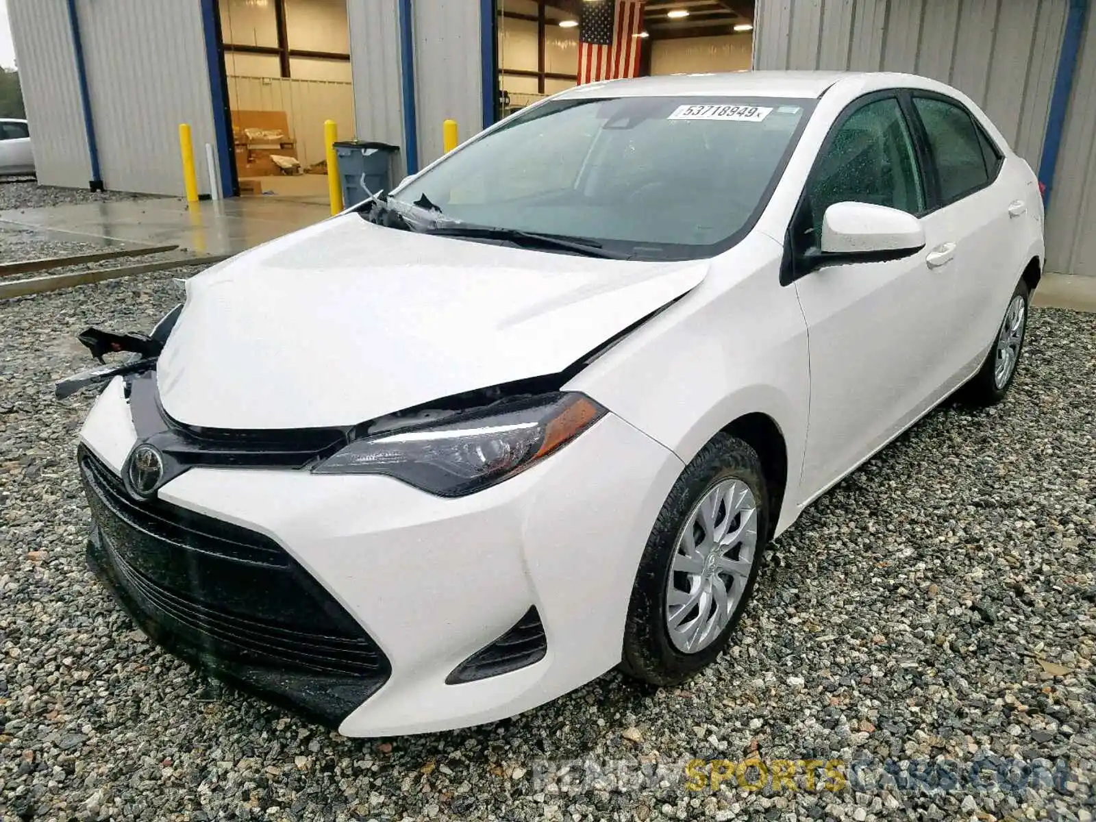 2 Photograph of a damaged car 5YFBURHE5KP921561 TOYOTA COROLLA 2019