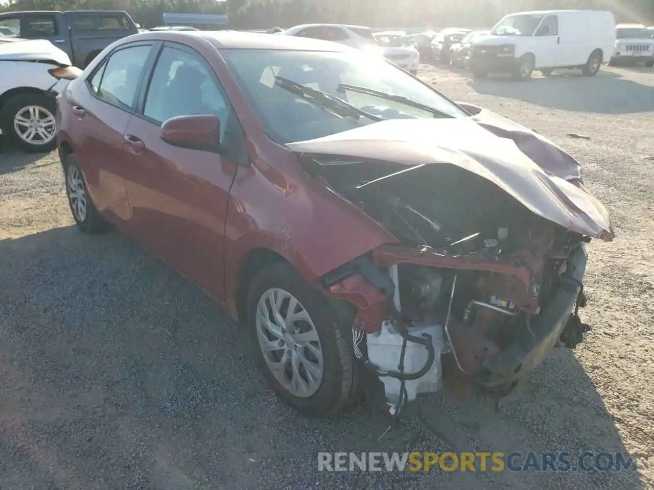 1 Photograph of a damaged car 5YFBURHE5KP921754 TOYOTA COROLLA 2019