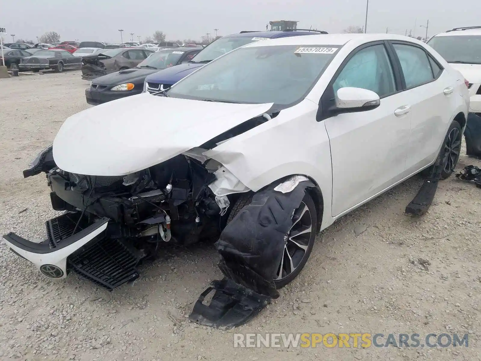 2 Photograph of a damaged car 5YFBURHE5KP921821 TOYOTA COROLLA 2019