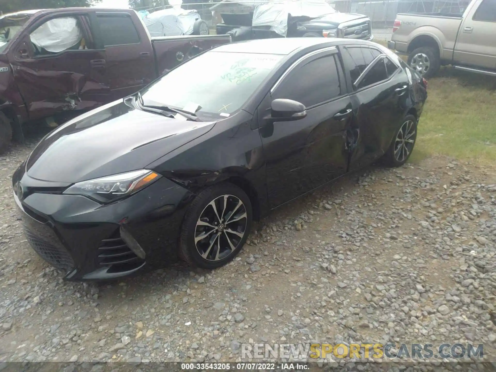 2 Photograph of a damaged car 5YFBURHE5KP922080 TOYOTA COROLLA 2019