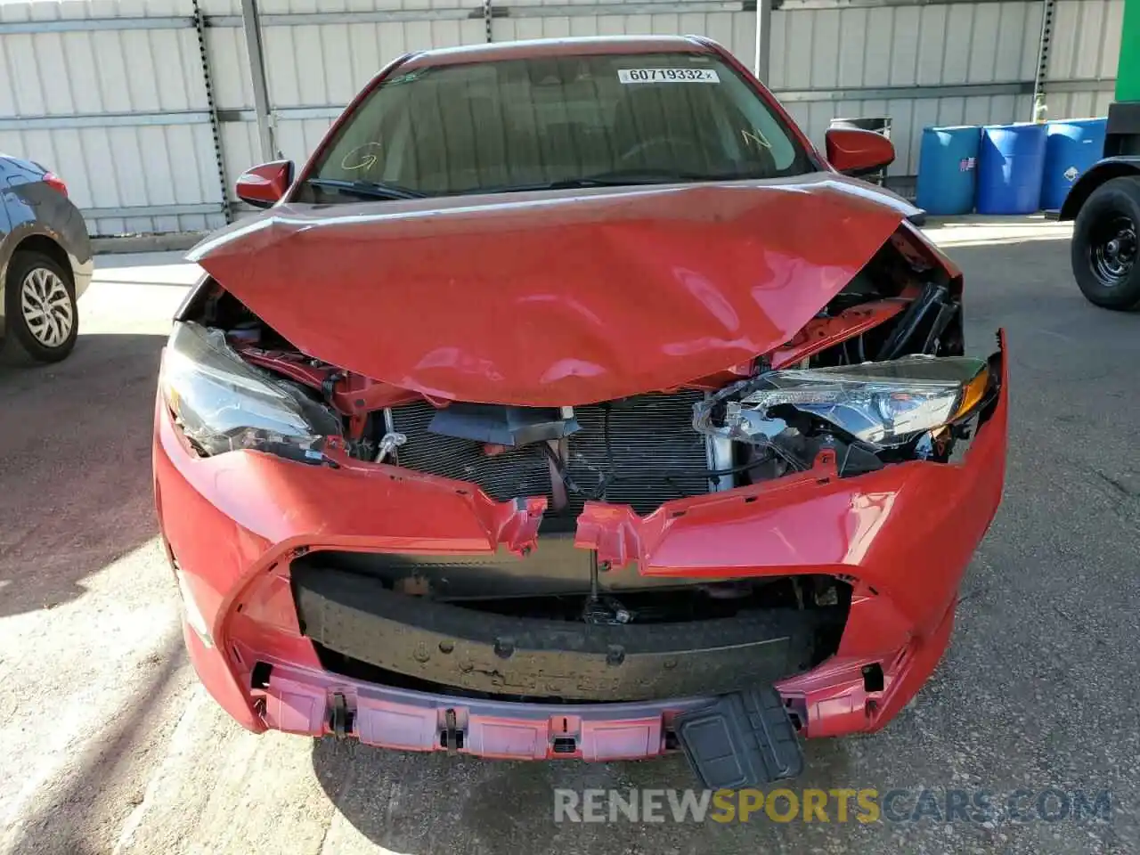 9 Photograph of a damaged car 5YFBURHE5KP922709 TOYOTA COROLLA 2019