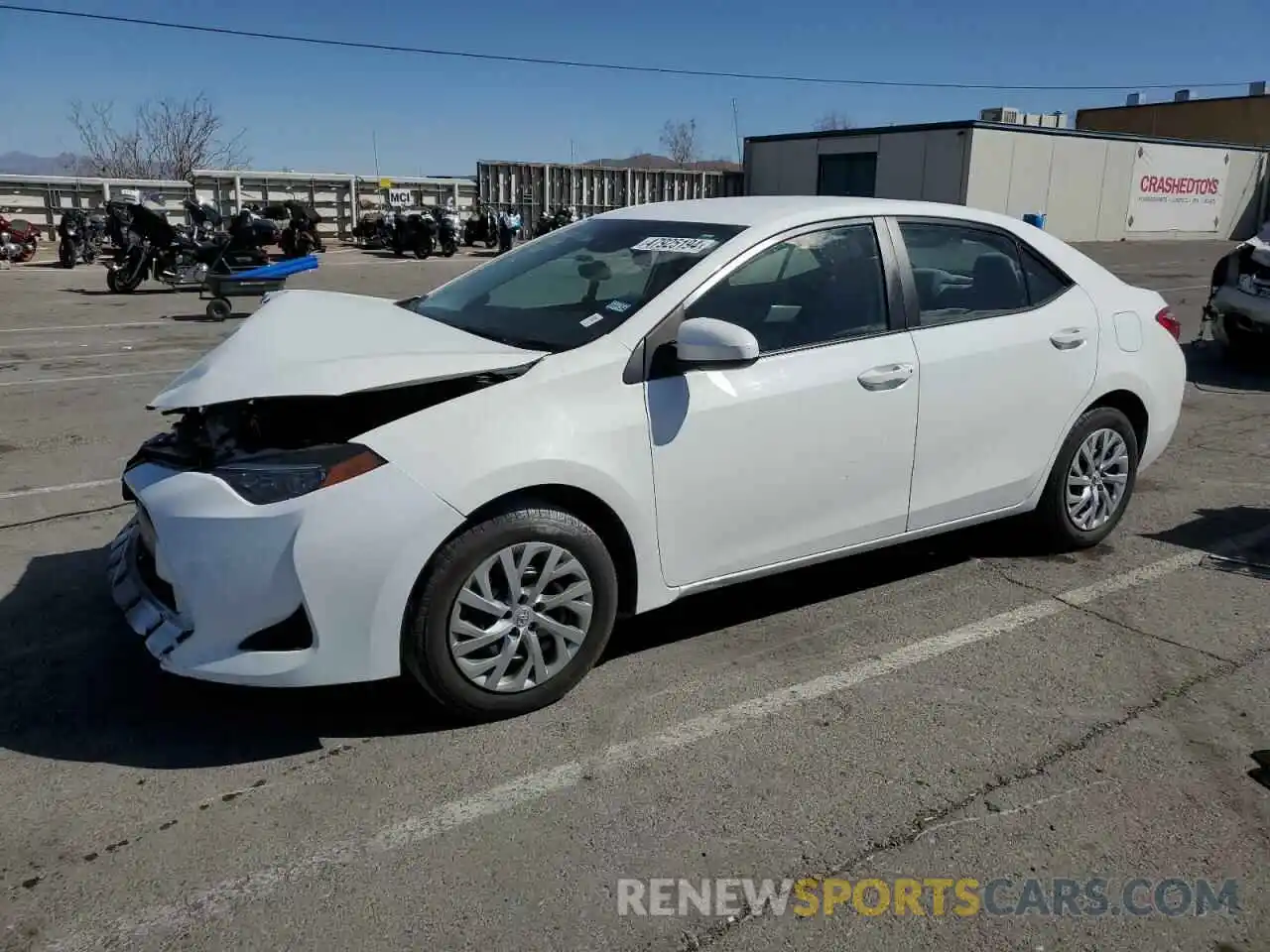 1 Photograph of a damaged car 5YFBURHE5KP923360 TOYOTA COROLLA 2019