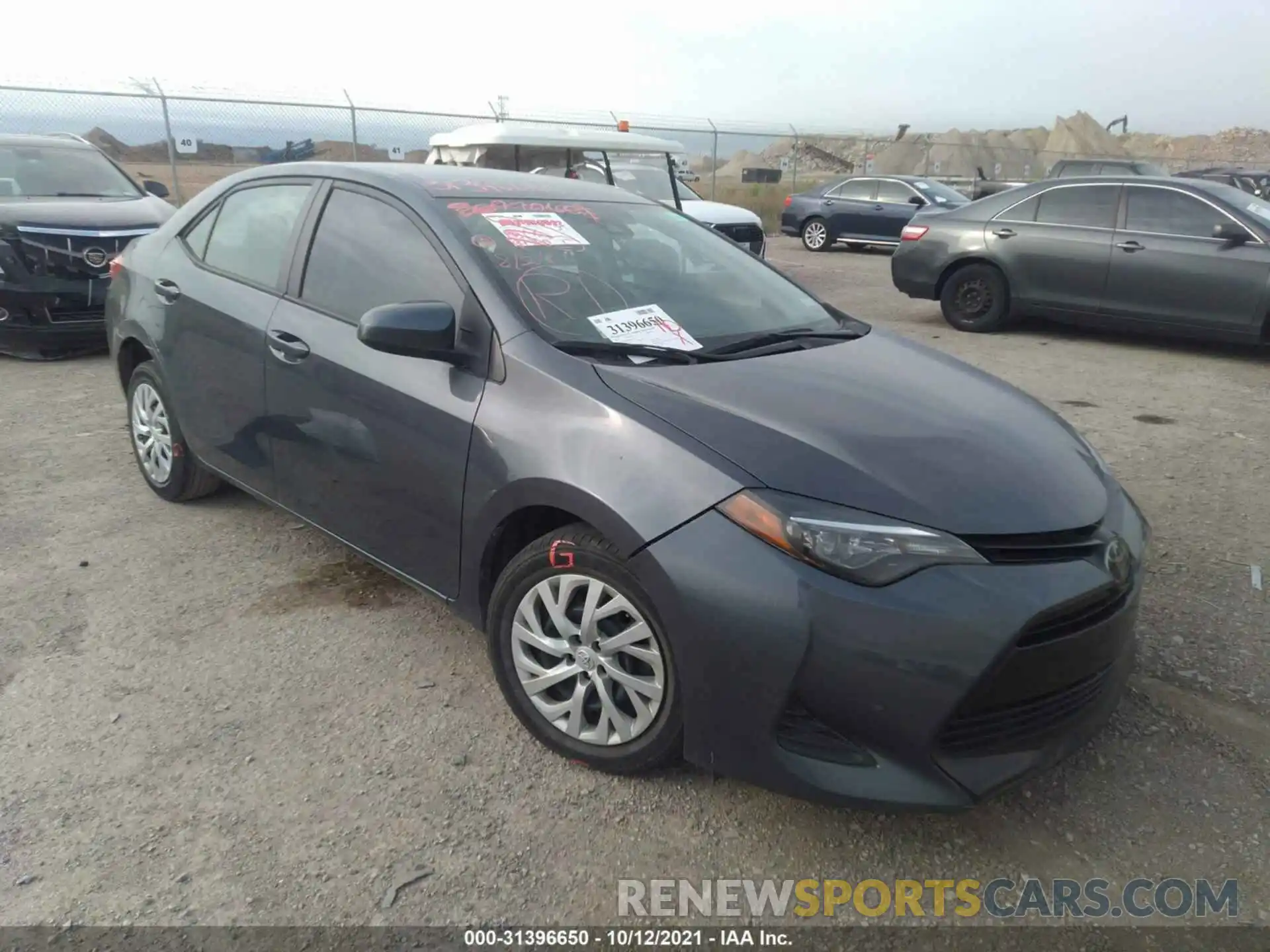 1 Photograph of a damaged car 5YFBURHE5KP923505 TOYOTA COROLLA 2019