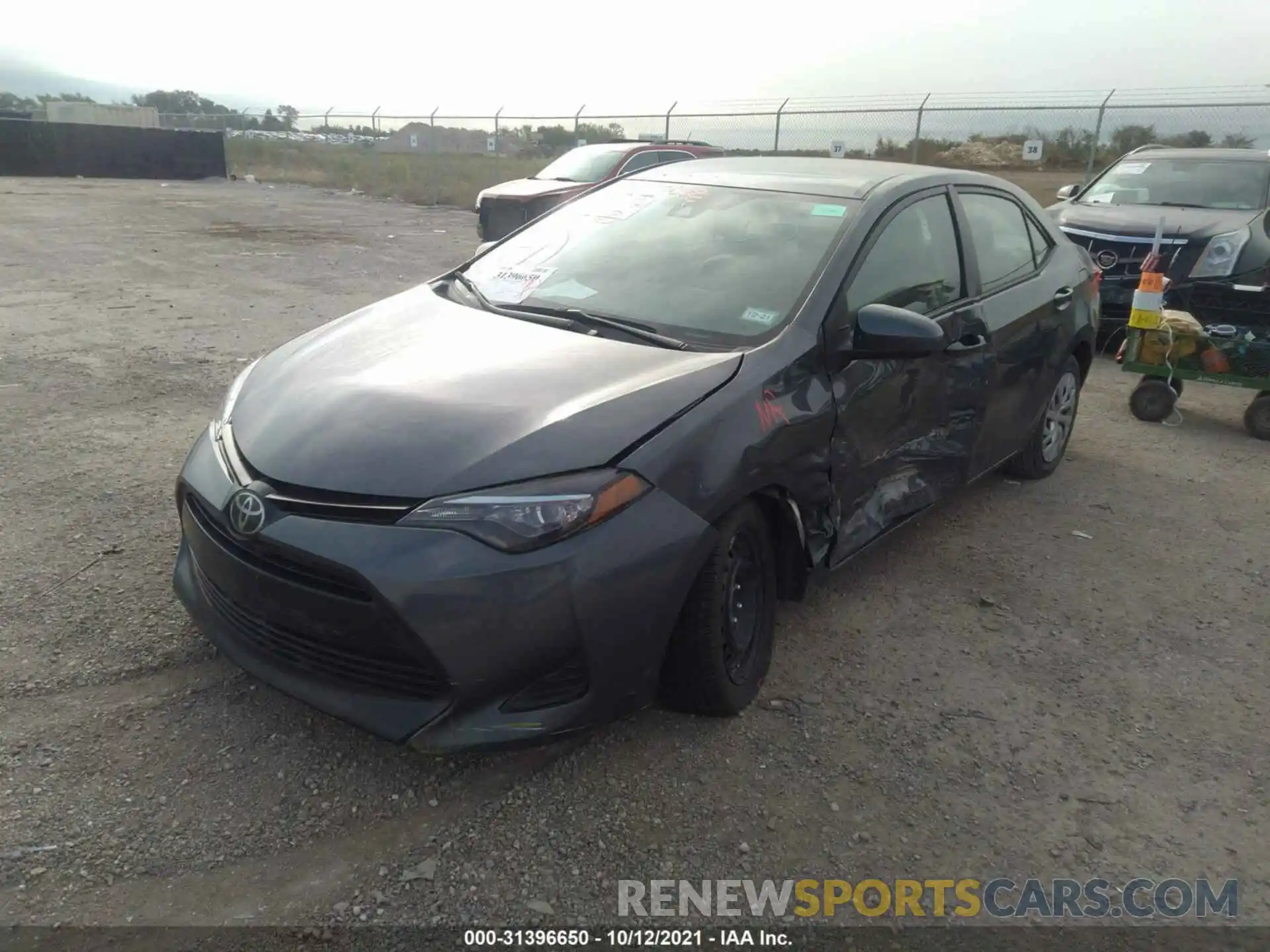 2 Photograph of a damaged car 5YFBURHE5KP923505 TOYOTA COROLLA 2019