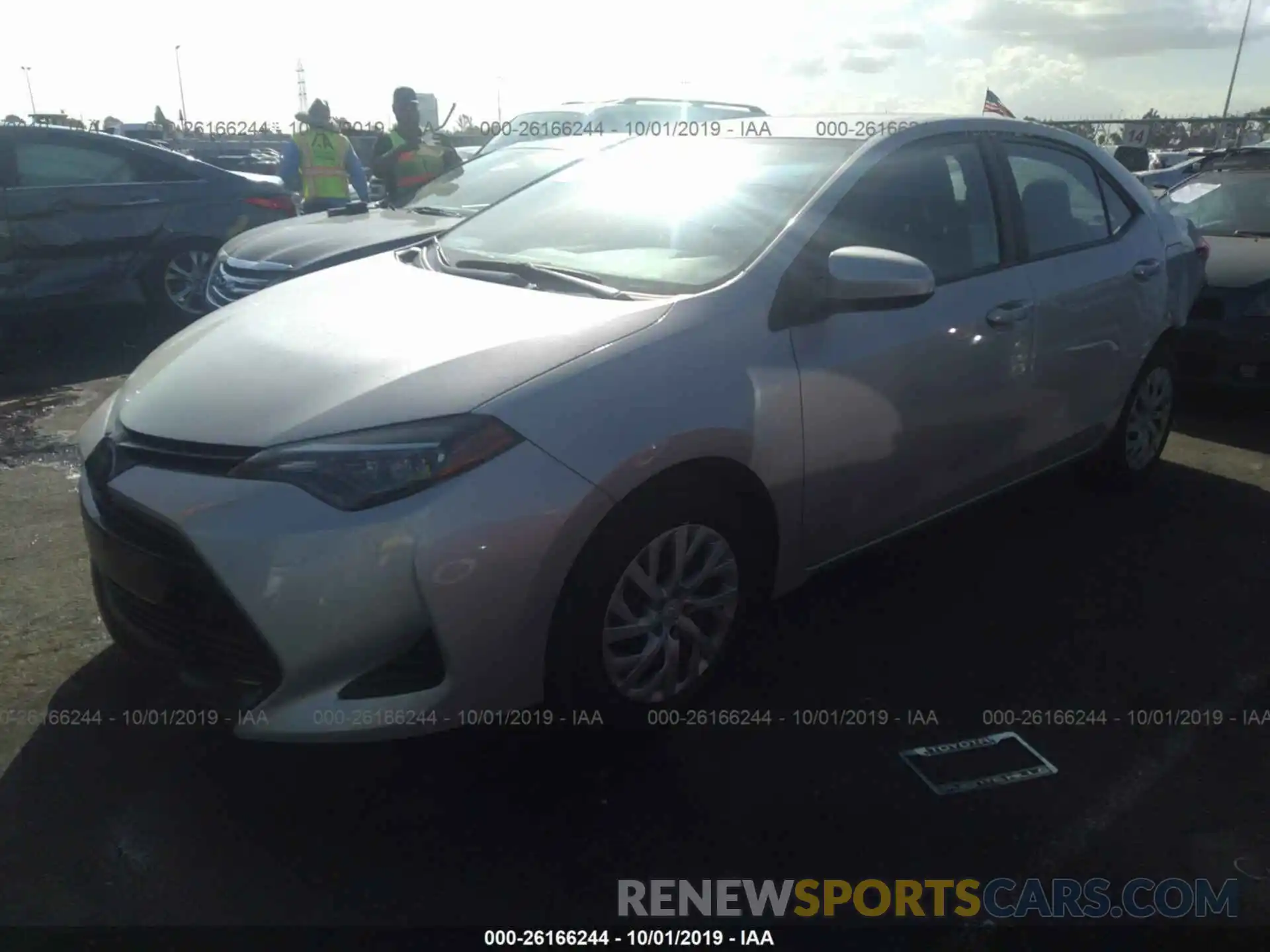 2 Photograph of a damaged car 5YFBURHE5KP923911 TOYOTA COROLLA 2019