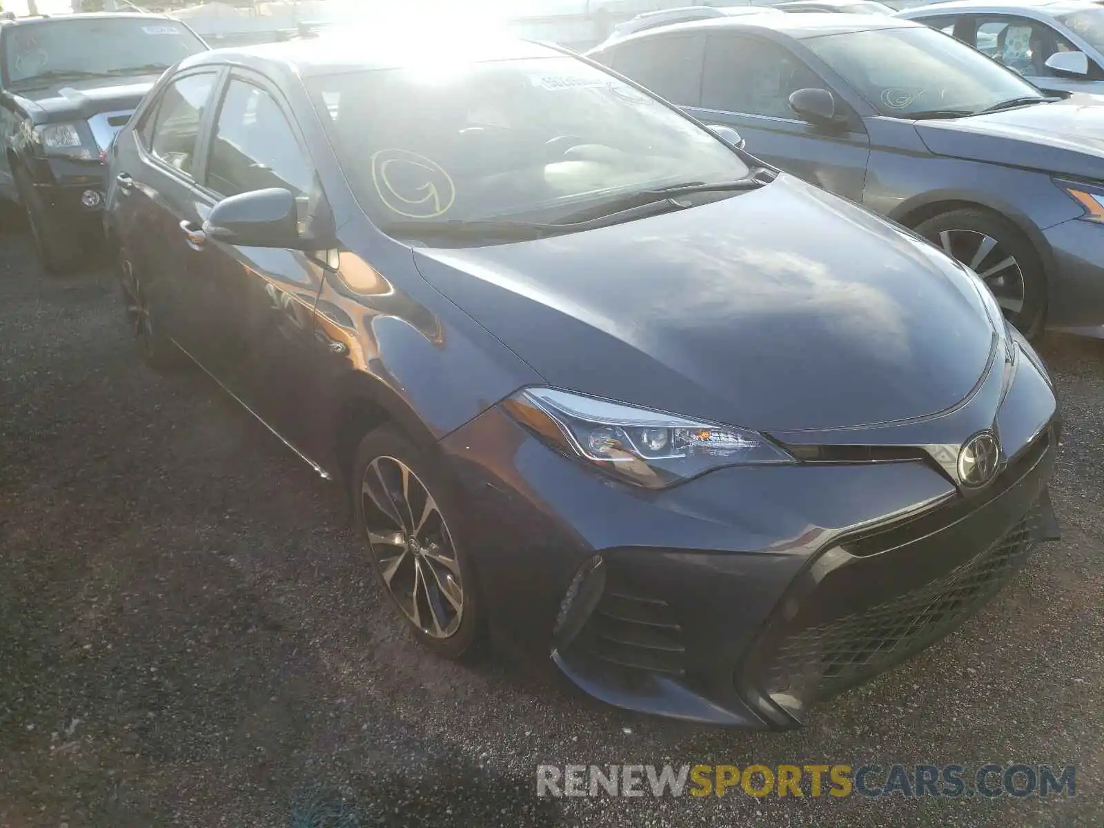 1 Photograph of a damaged car 5YFBURHE5KP923973 TOYOTA COROLLA 2019