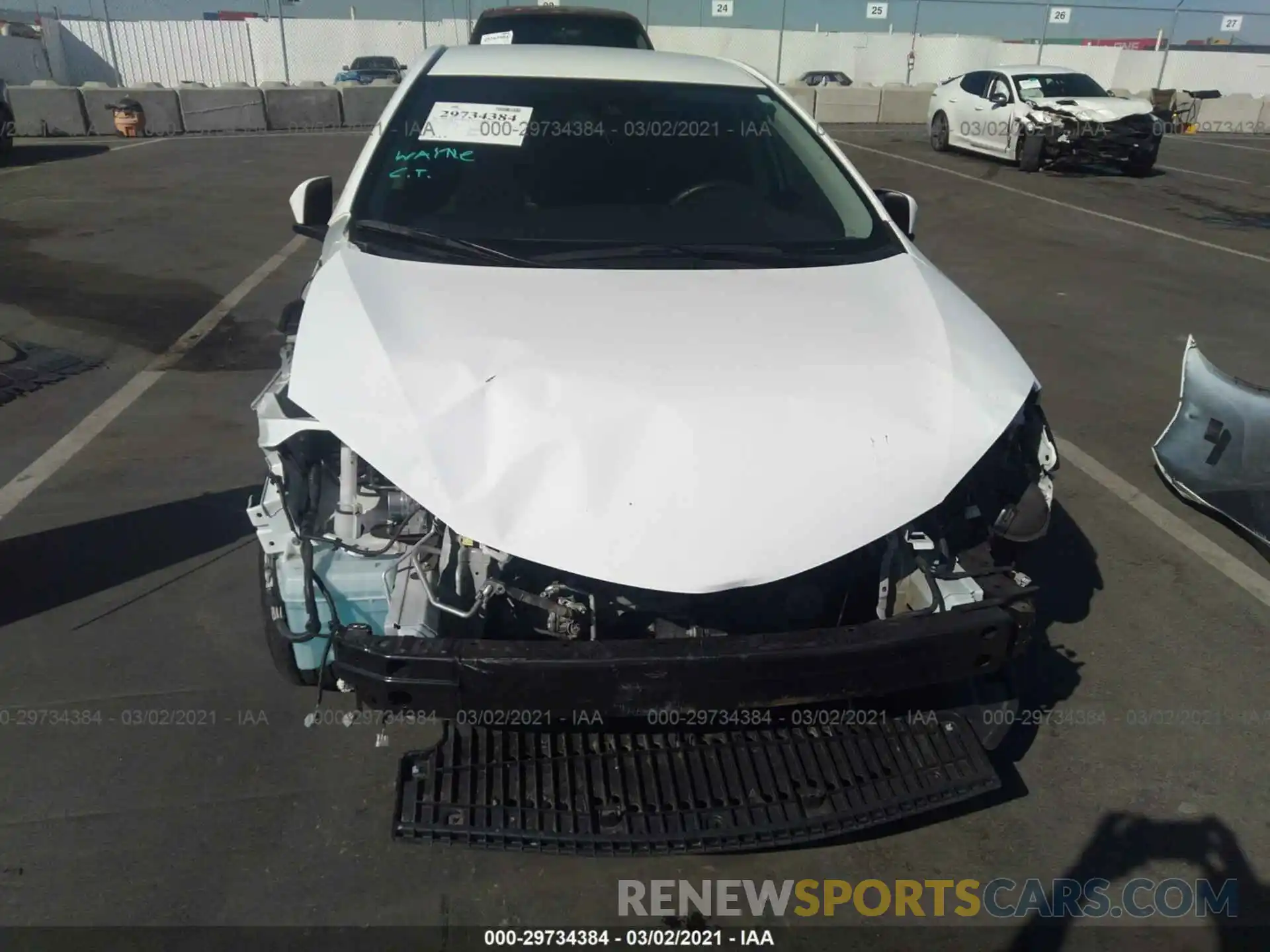 6 Photograph of a damaged car 5YFBURHE5KP924198 TOYOTA COROLLA 2019