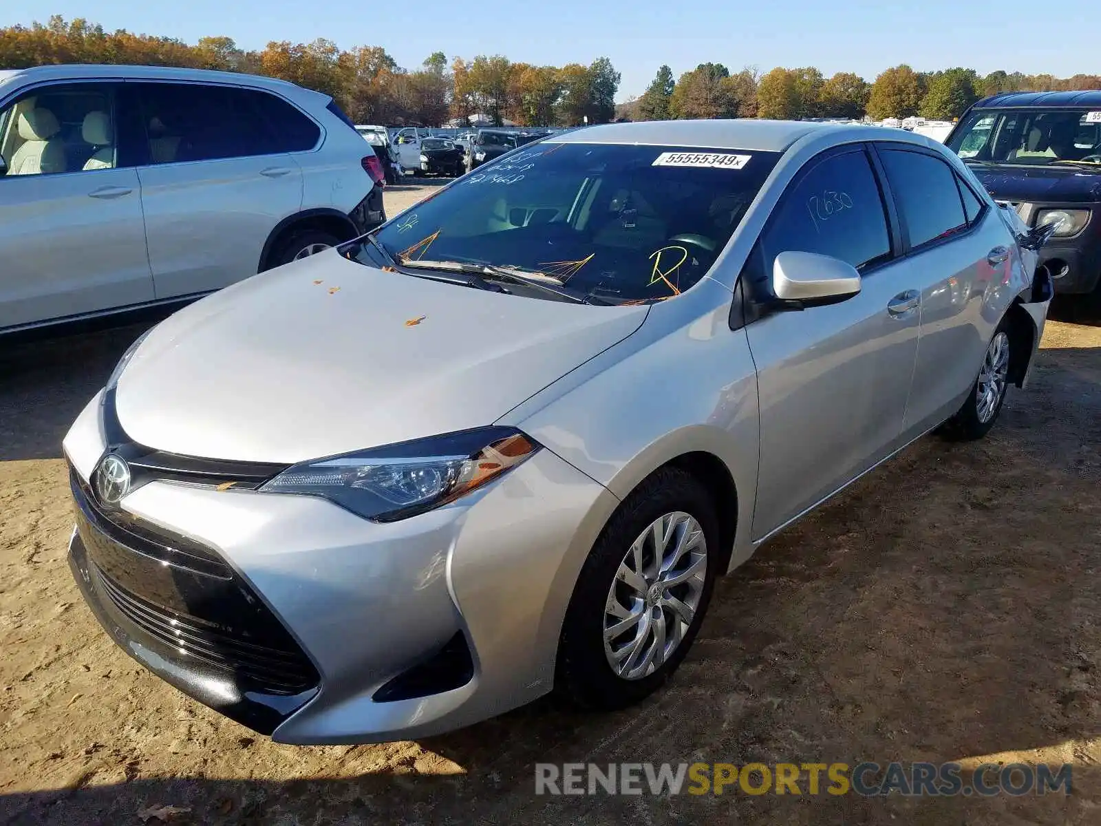 2 Photograph of a damaged car 5YFBURHE5KP924668 TOYOTA COROLLA 2019