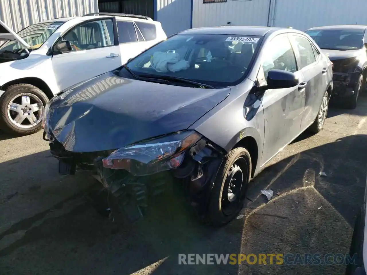 2 Photograph of a damaged car 5YFBURHE5KP925593 TOYOTA COROLLA 2019