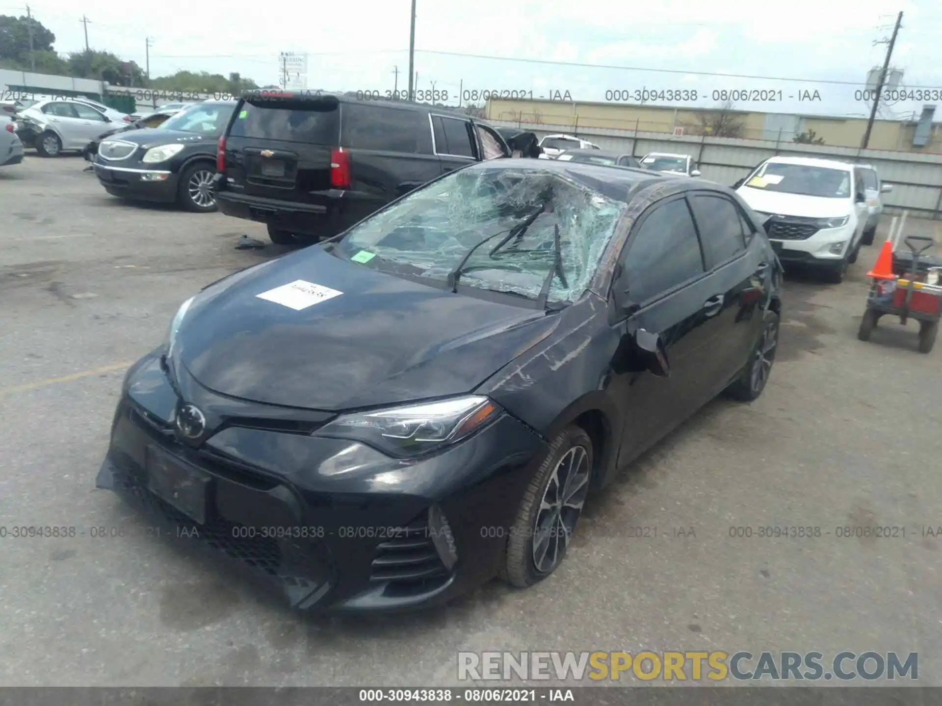 2 Photograph of a damaged car 5YFBURHE5KP925769 TOYOTA COROLLA 2019