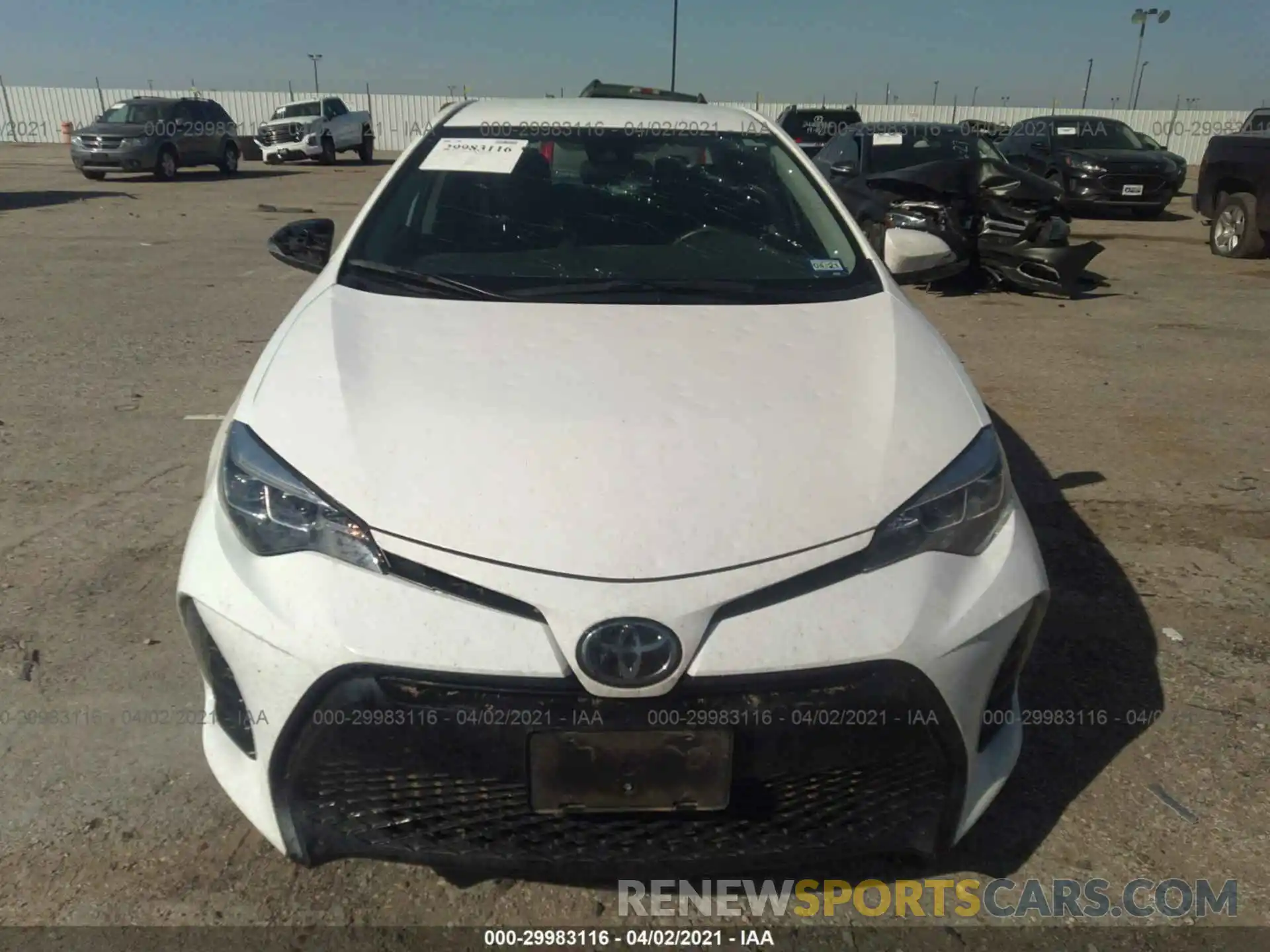 6 Photograph of a damaged car 5YFBURHE5KP925772 TOYOTA COROLLA 2019