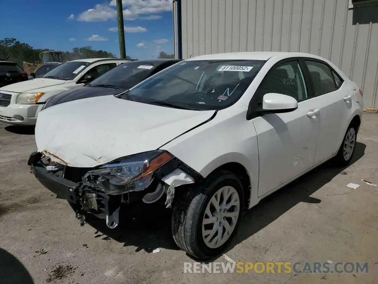 2 Photograph of a damaged car 5YFBURHE5KP926114 TOYOTA COROLLA 2019