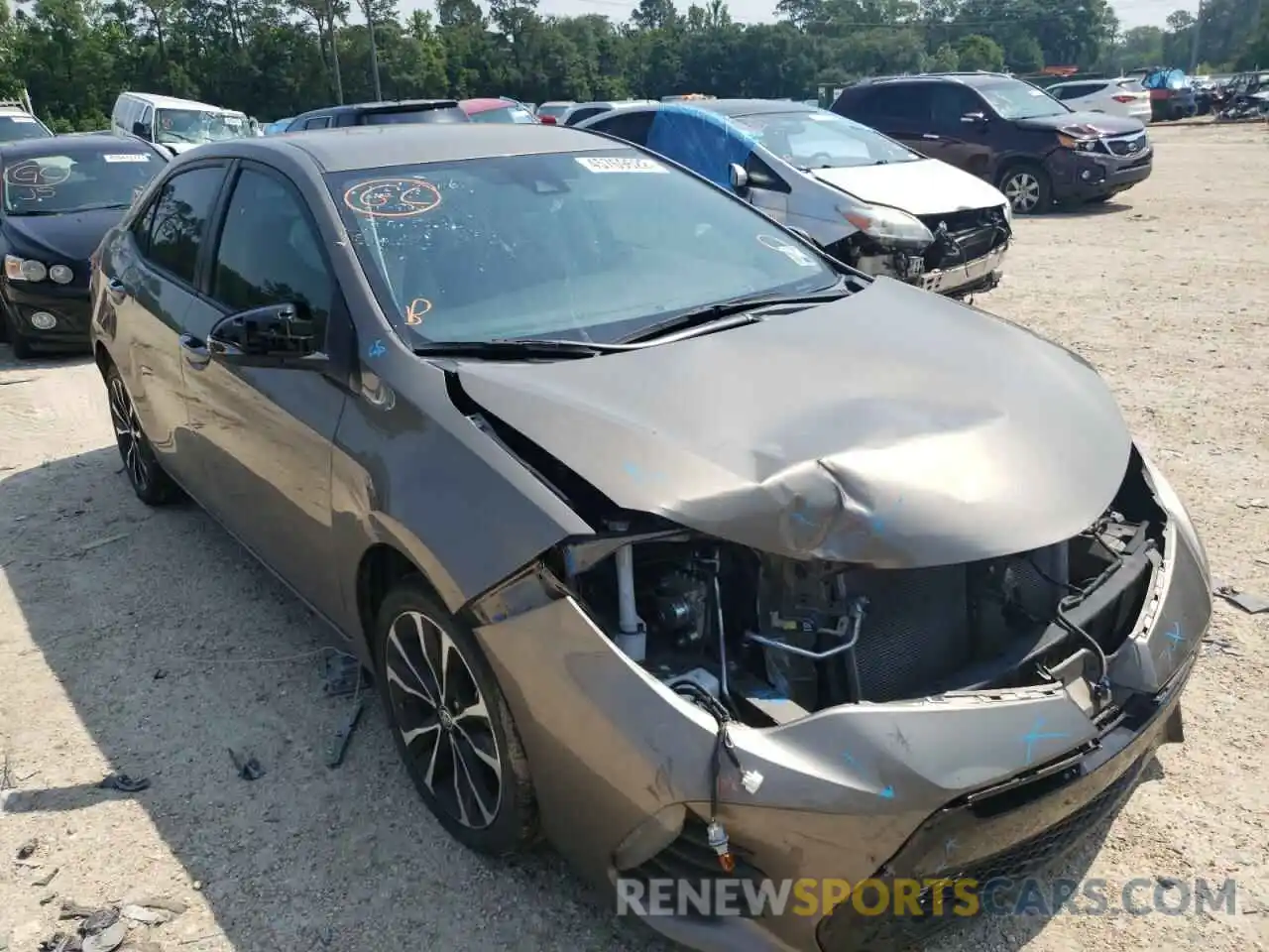 1 Photograph of a damaged car 5YFBURHE5KP926596 TOYOTA COROLLA 2019