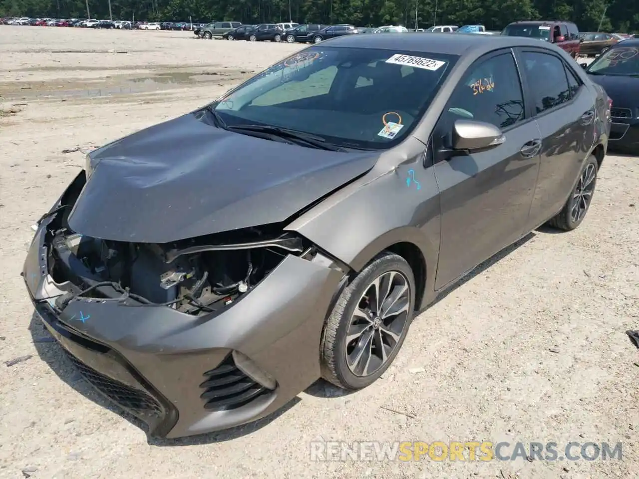 2 Photograph of a damaged car 5YFBURHE5KP926596 TOYOTA COROLLA 2019