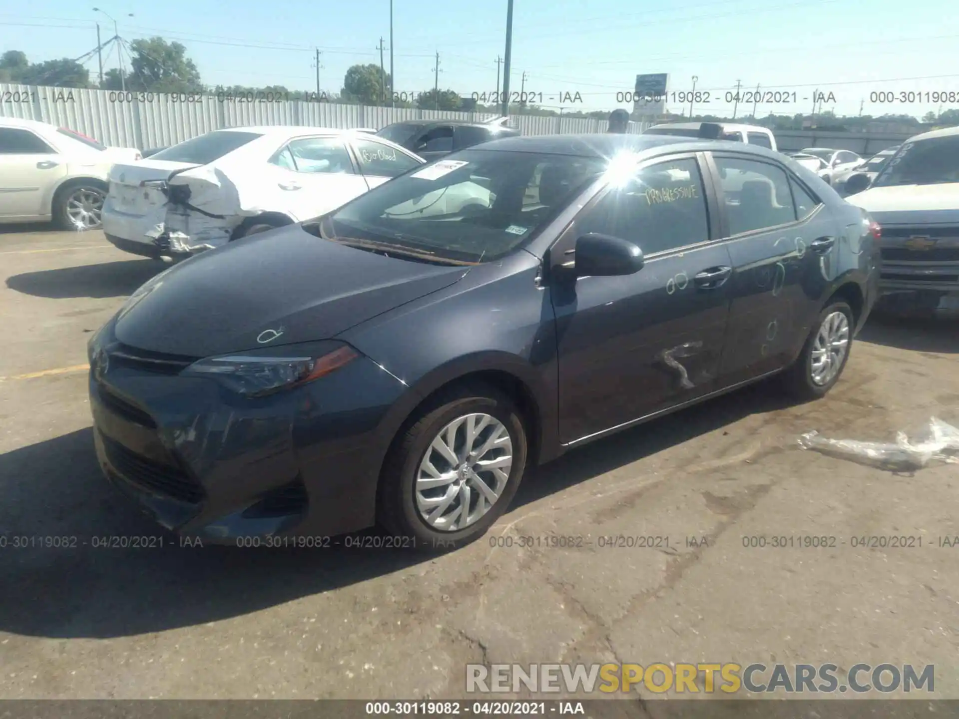 2 Photograph of a damaged car 5YFBURHE5KP926808 TOYOTA COROLLA 2019