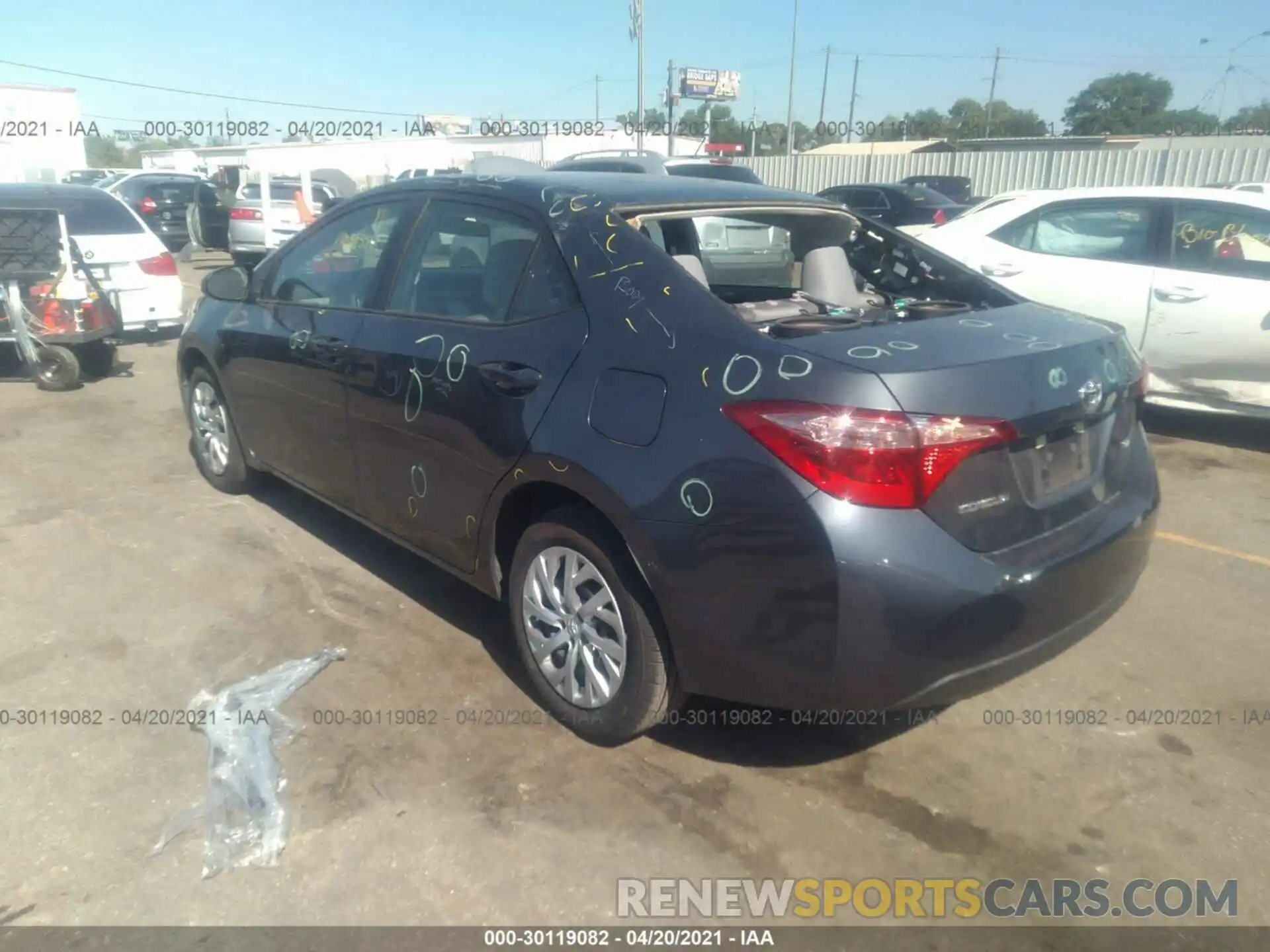 3 Photograph of a damaged car 5YFBURHE5KP926808 TOYOTA COROLLA 2019