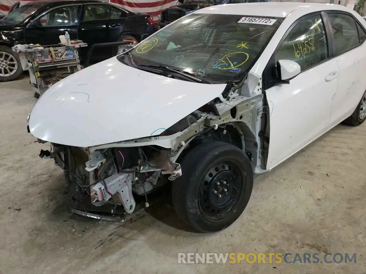 9 Photograph of a damaged car 5YFBURHE5KP927151 TOYOTA COROLLA 2019