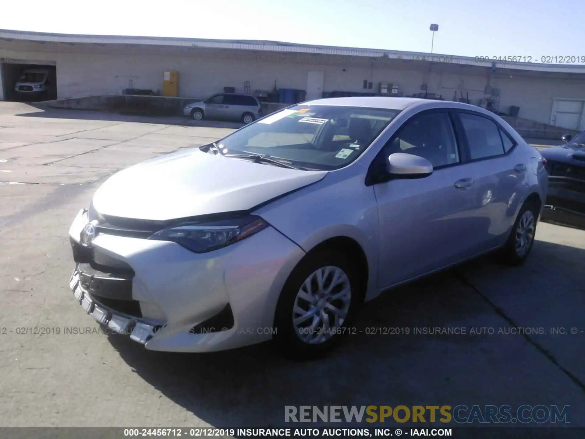 2 Photograph of a damaged car 5YFBURHE5KP927277 TOYOTA COROLLA 2019