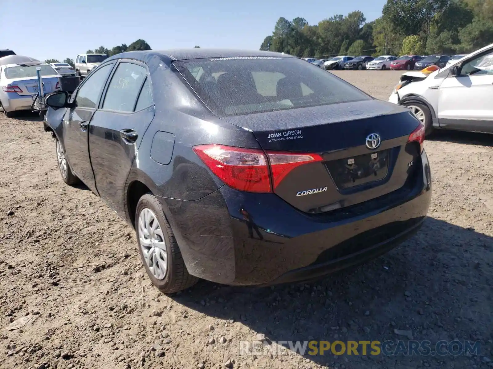 3 Photograph of a damaged car 5YFBURHE5KP927635 TOYOTA COROLLA 2019