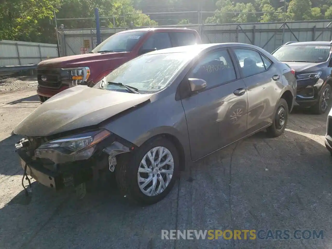 2 Photograph of a damaged car 5YFBURHE5KP927795 TOYOTA COROLLA 2019