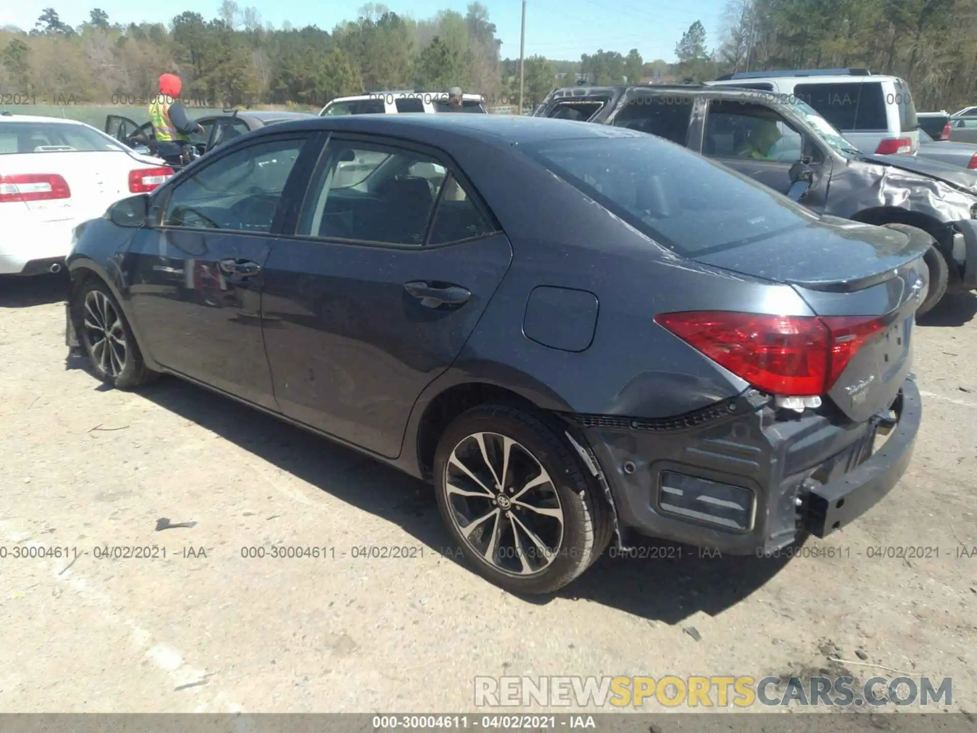 3 Photograph of a damaged car 5YFBURHE5KP927862 TOYOTA COROLLA 2019