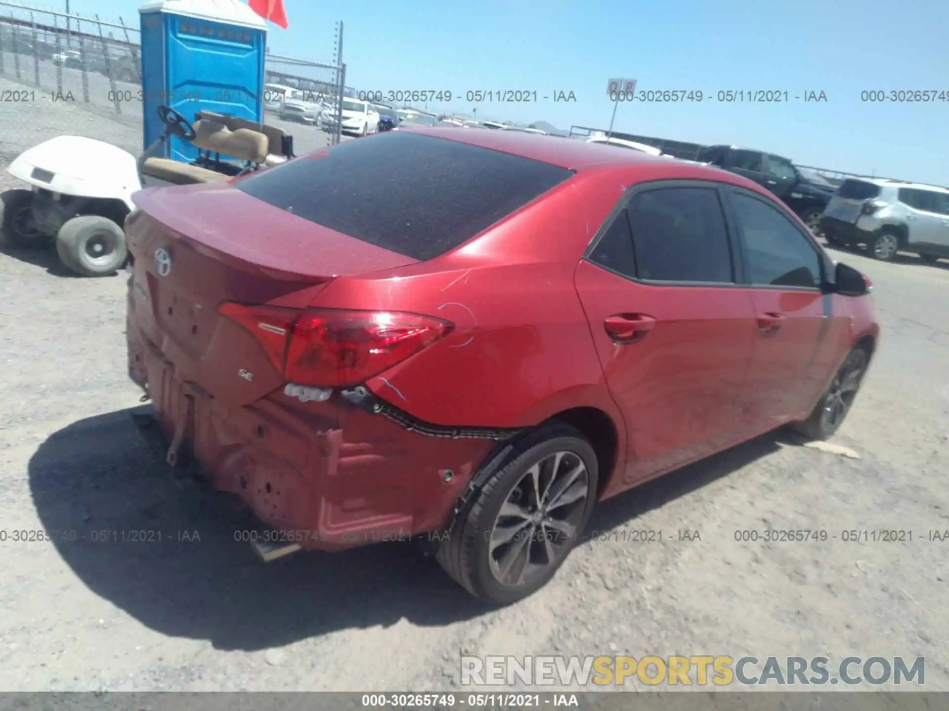 4 Photograph of a damaged car 5YFBURHE5KP927926 TOYOTA COROLLA 2019