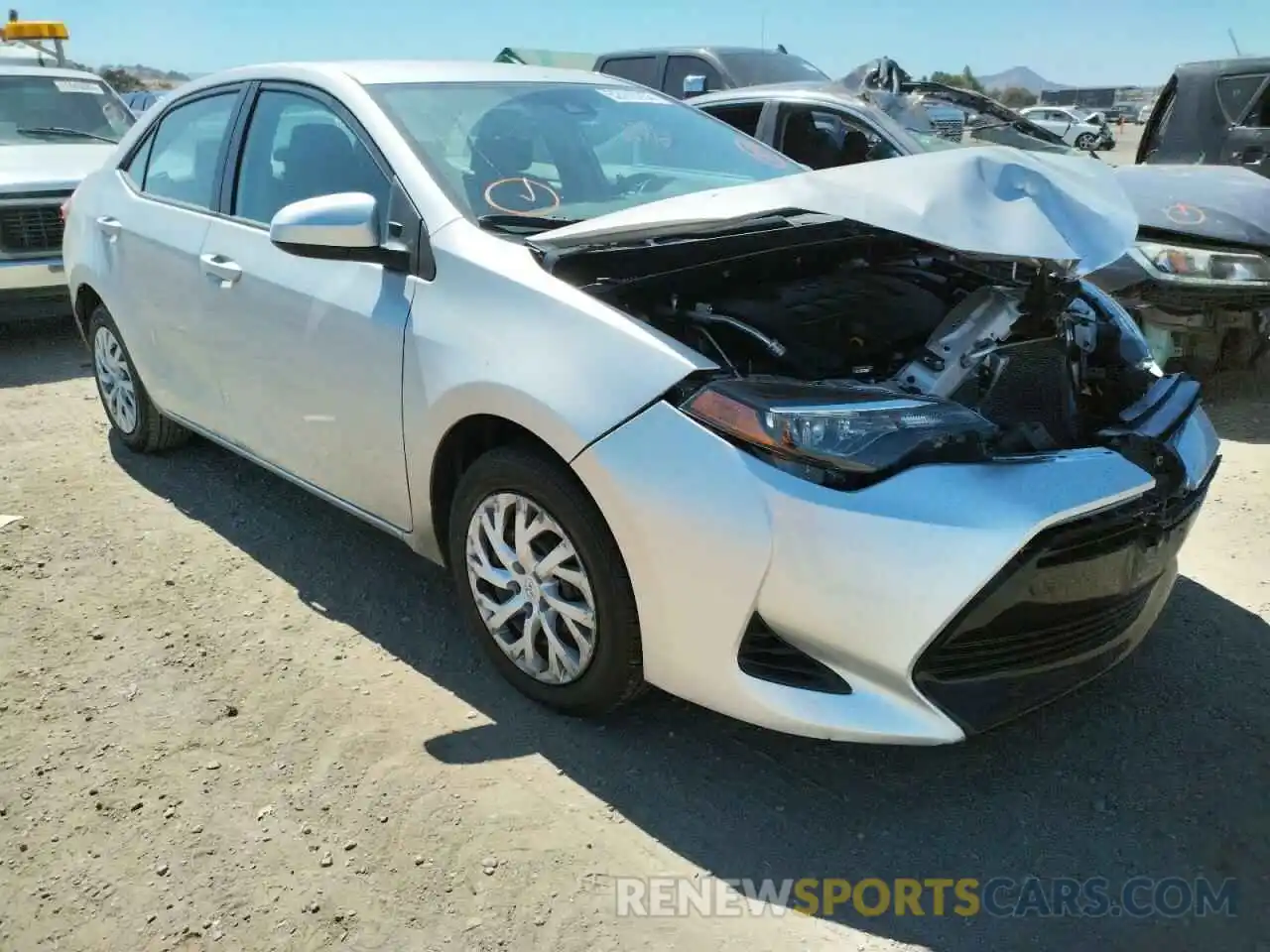 1 Photograph of a damaged car 5YFBURHE5KP928249 TOYOTA COROLLA 2019