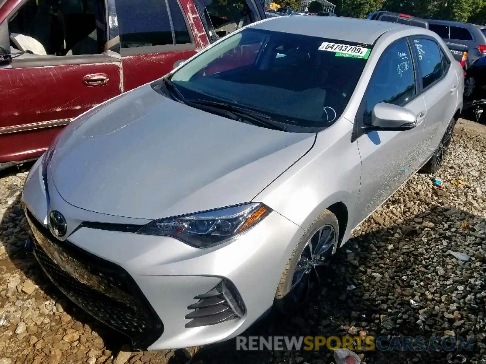 2 Photograph of a damaged car 5YFBURHE5KP928333 TOYOTA COROLLA 2019