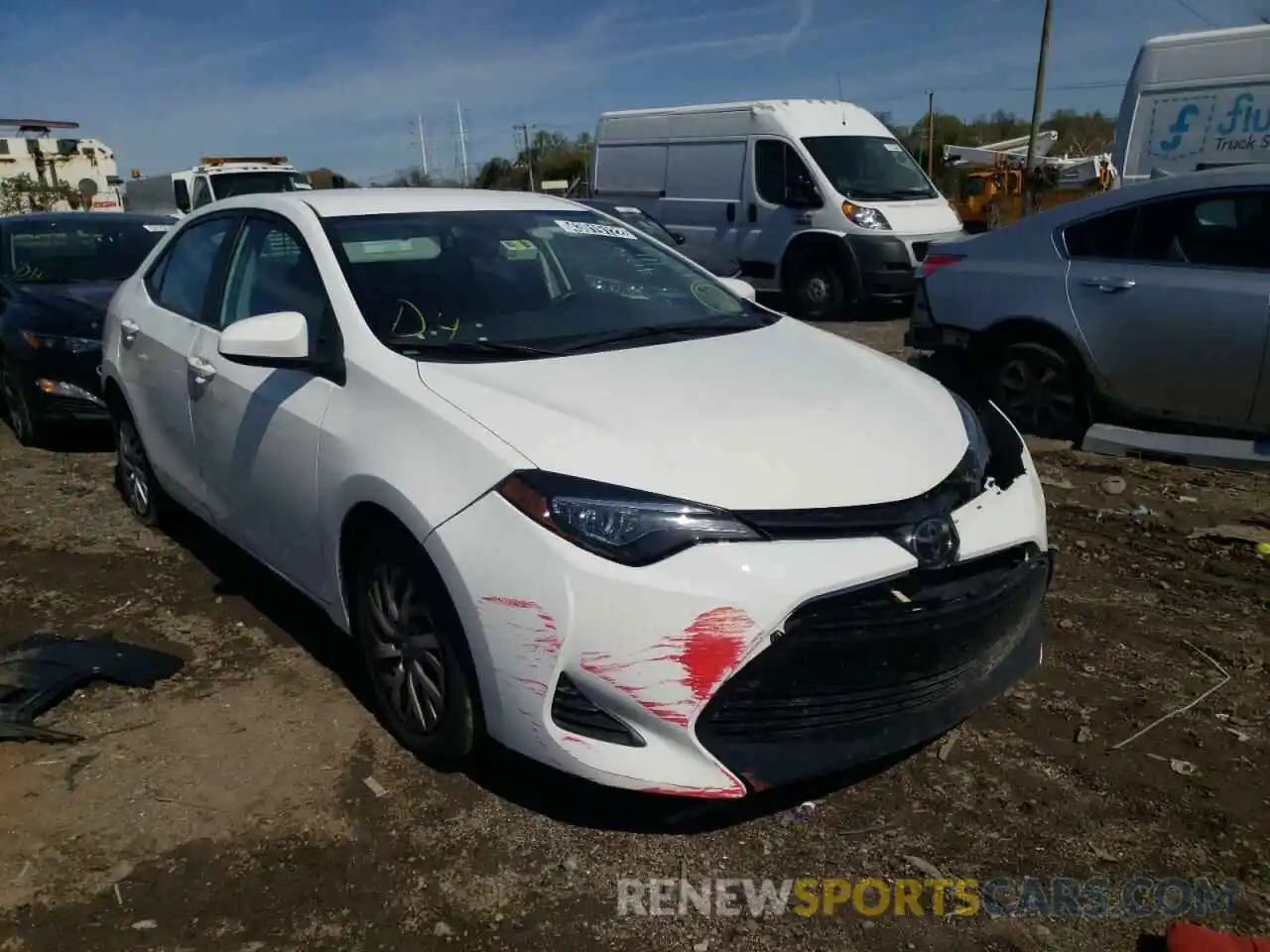 1 Photograph of a damaged car 5YFBURHE5KP928588 TOYOTA COROLLA 2019