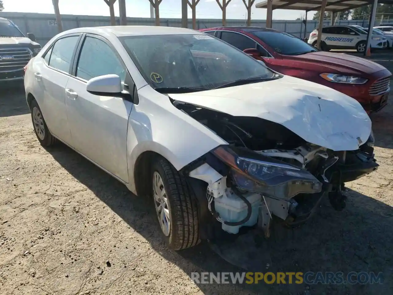 1 Photograph of a damaged car 5YFBURHE5KP928655 TOYOTA COROLLA 2019