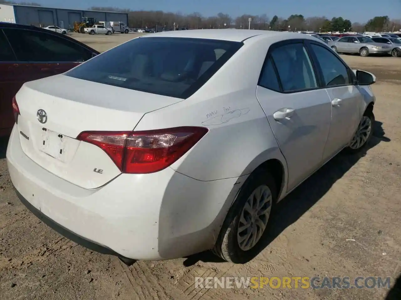 4 Photograph of a damaged car 5YFBURHE5KP928655 TOYOTA COROLLA 2019