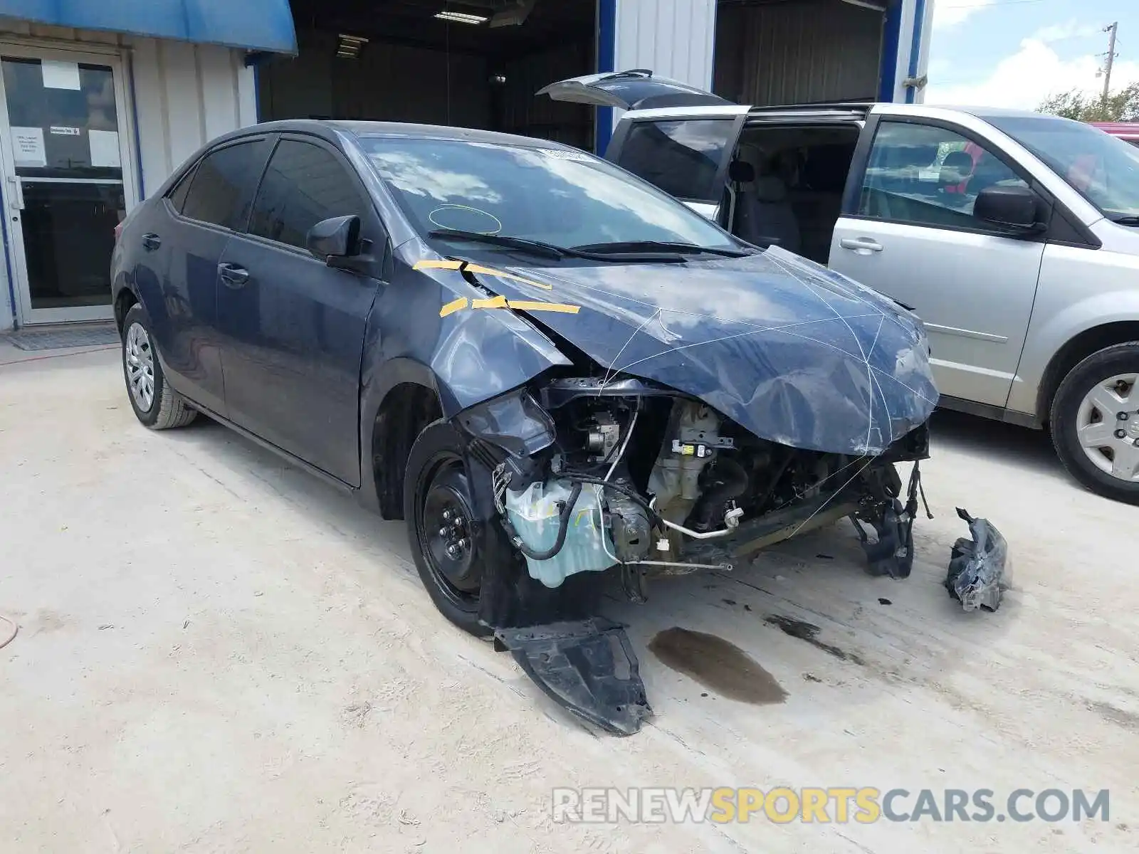 1 Photograph of a damaged car 5YFBURHE5KP929059 TOYOTA COROLLA 2019