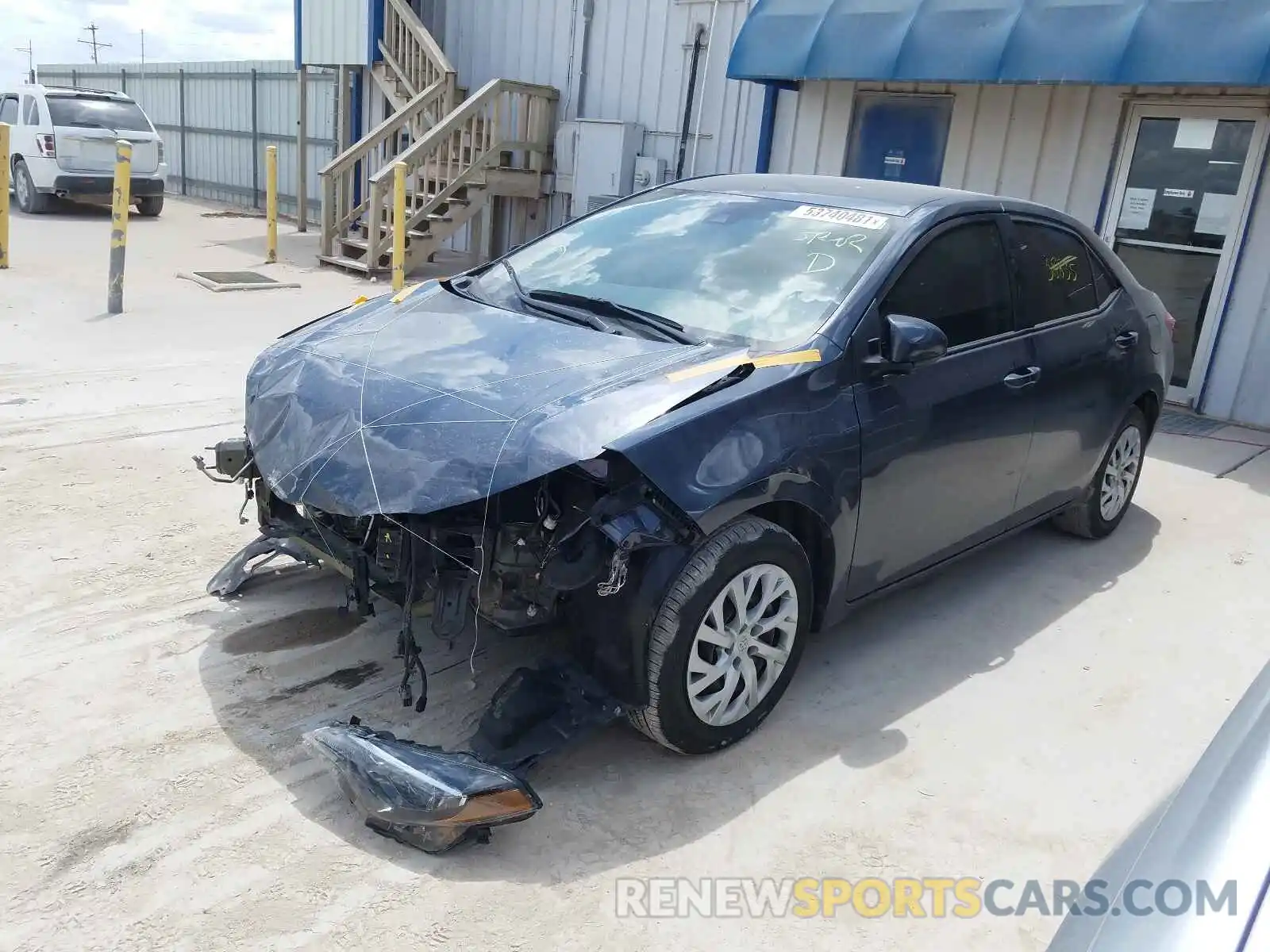 2 Photograph of a damaged car 5YFBURHE5KP929059 TOYOTA COROLLA 2019